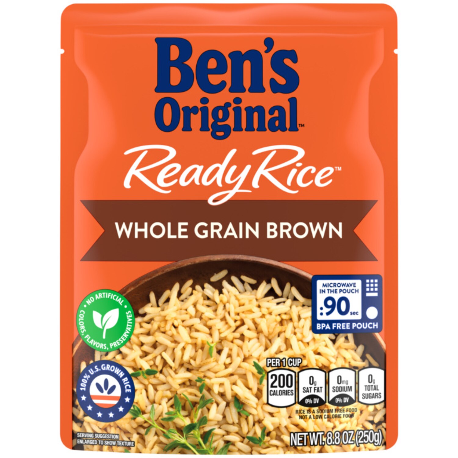 Ben's Original Whole Grain Brown Ready Rice, 8.8 oz