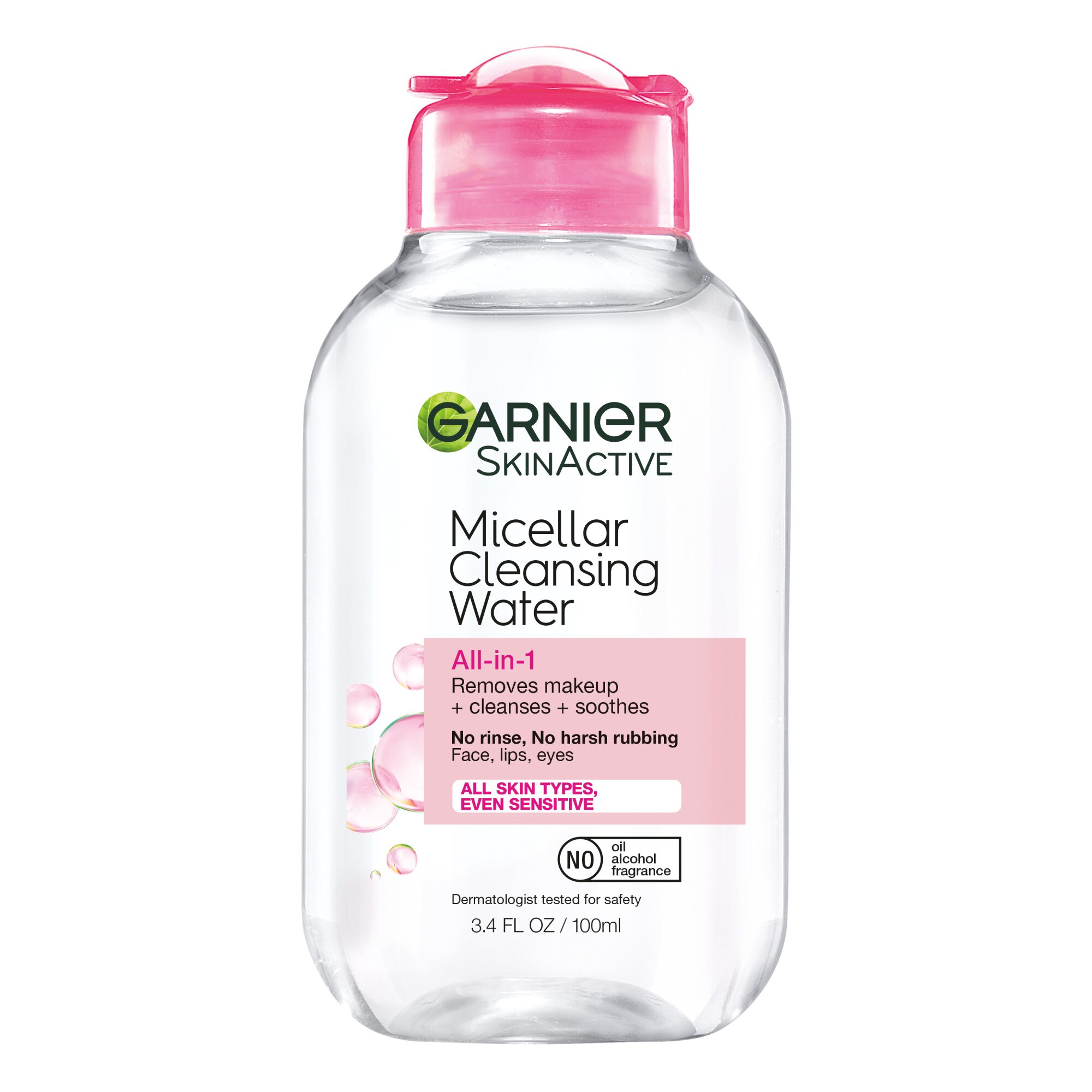 Garnier SkinActive Micellar Cleansing Water, For All Skin Types, 3.4 OZ