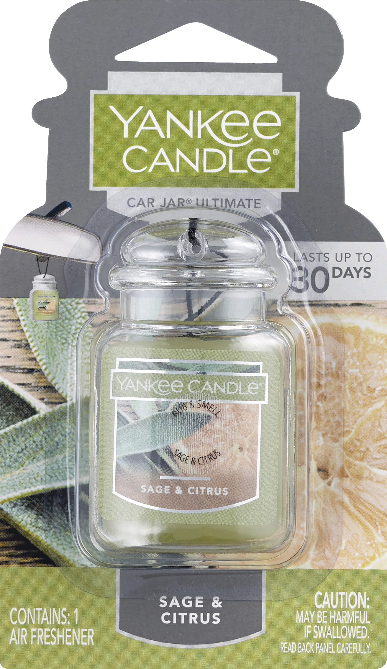 Yankee Candle Sage & Citrus Car Jar Ultimate Air Freshener