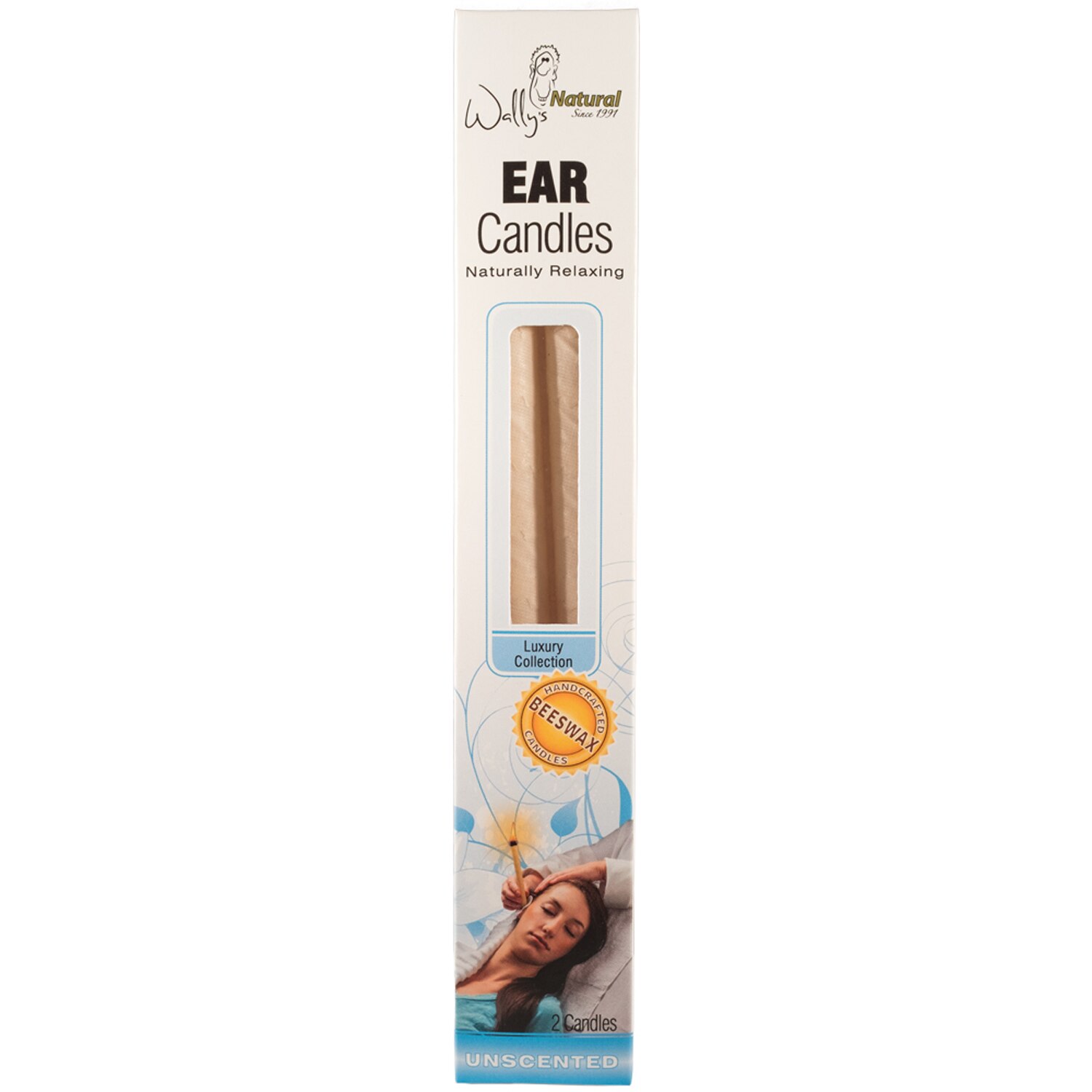 Wally's Natural Beeswax Ear Candles, 2 CT