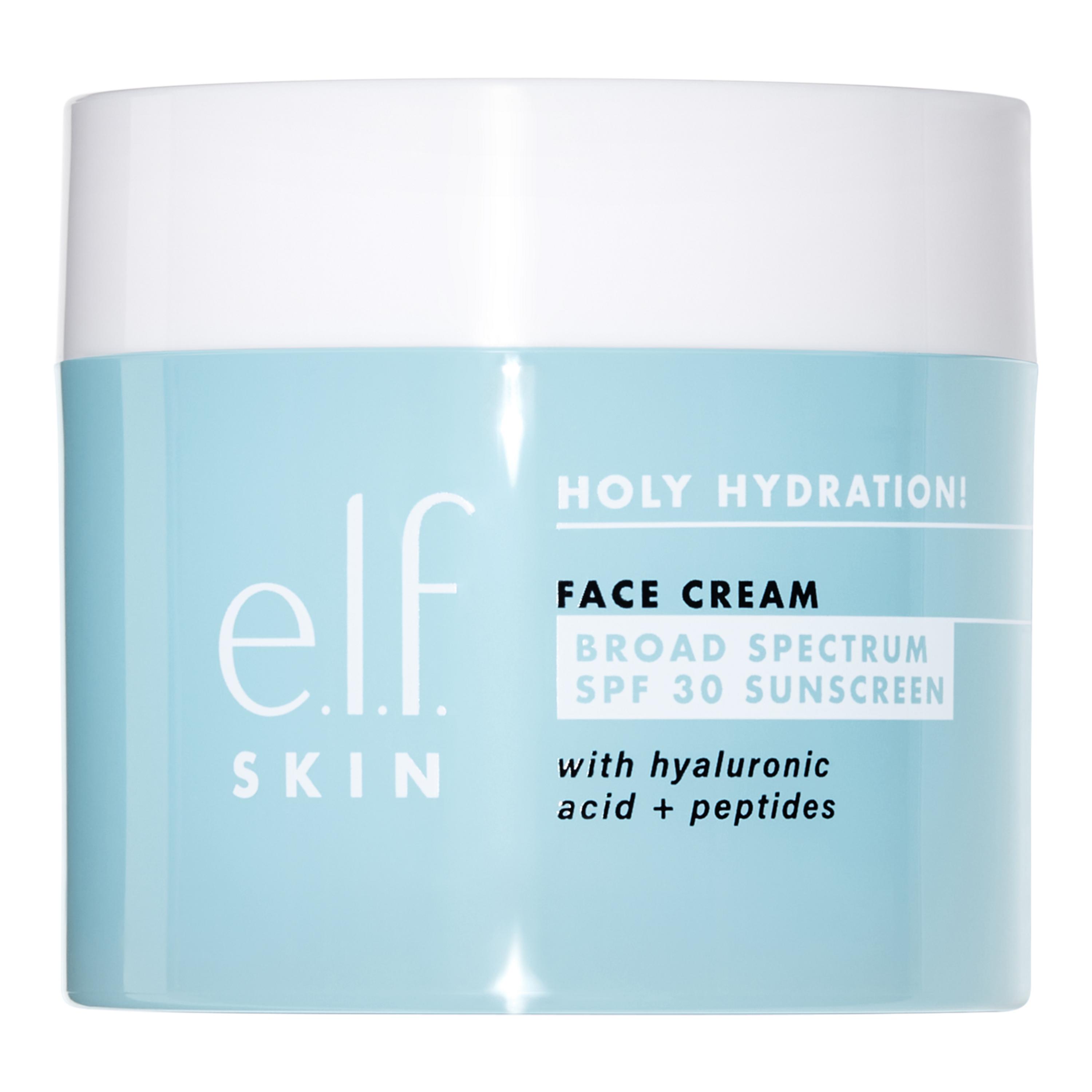 e.l.f Holy Hydration! Face Cream, SPF 30, 1.76 OZ