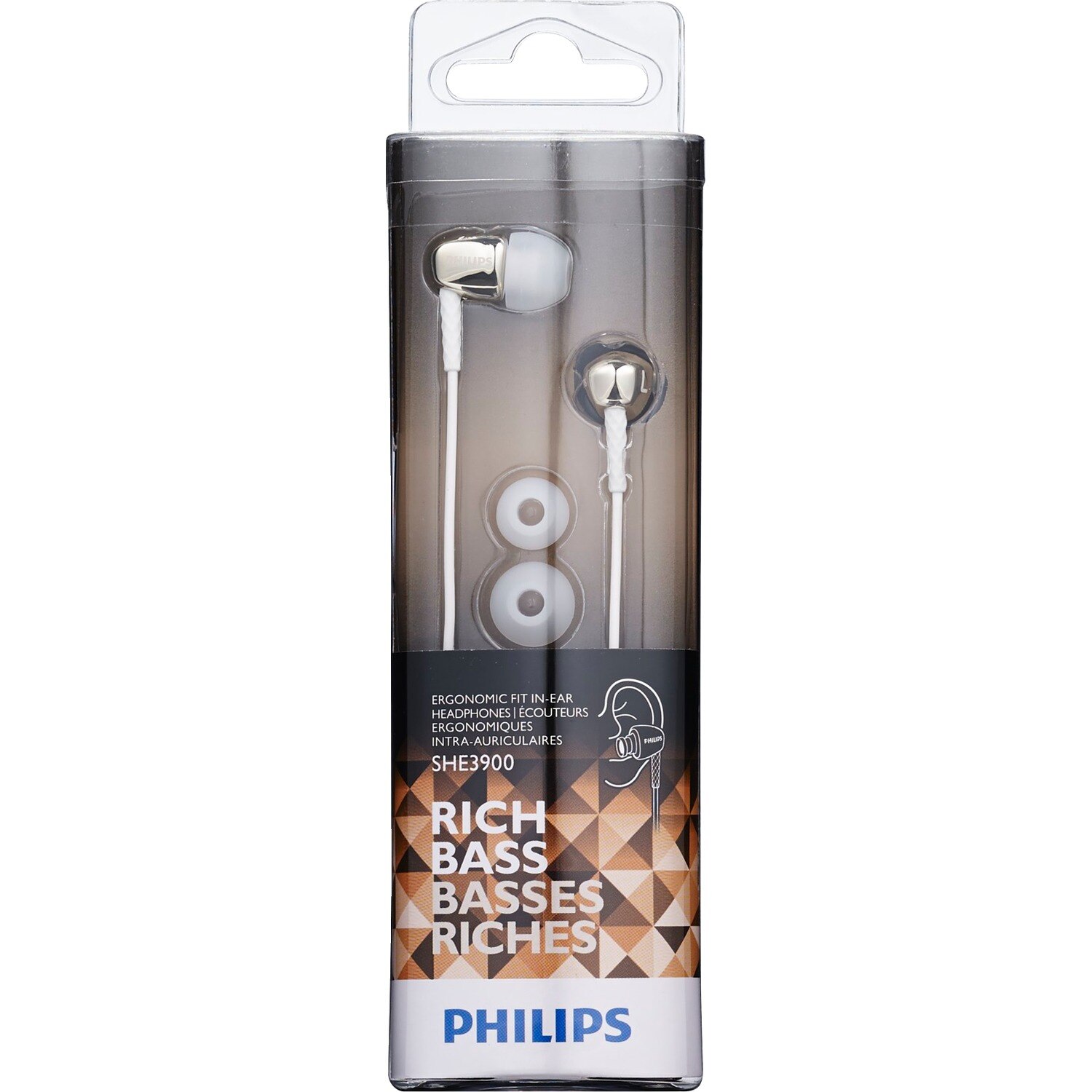 Philips Rich Bass In-Ear Headphones, Gold