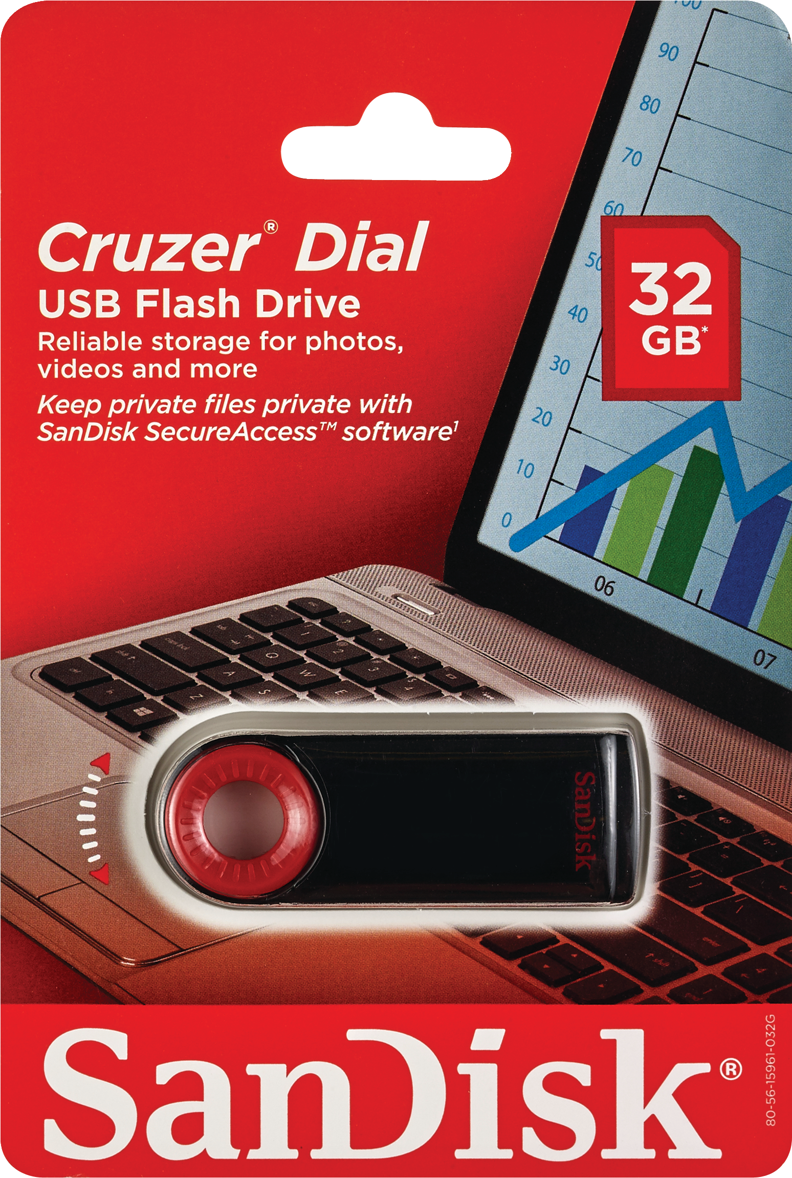 SanDisk Cruzer Dial USB Flash Drive