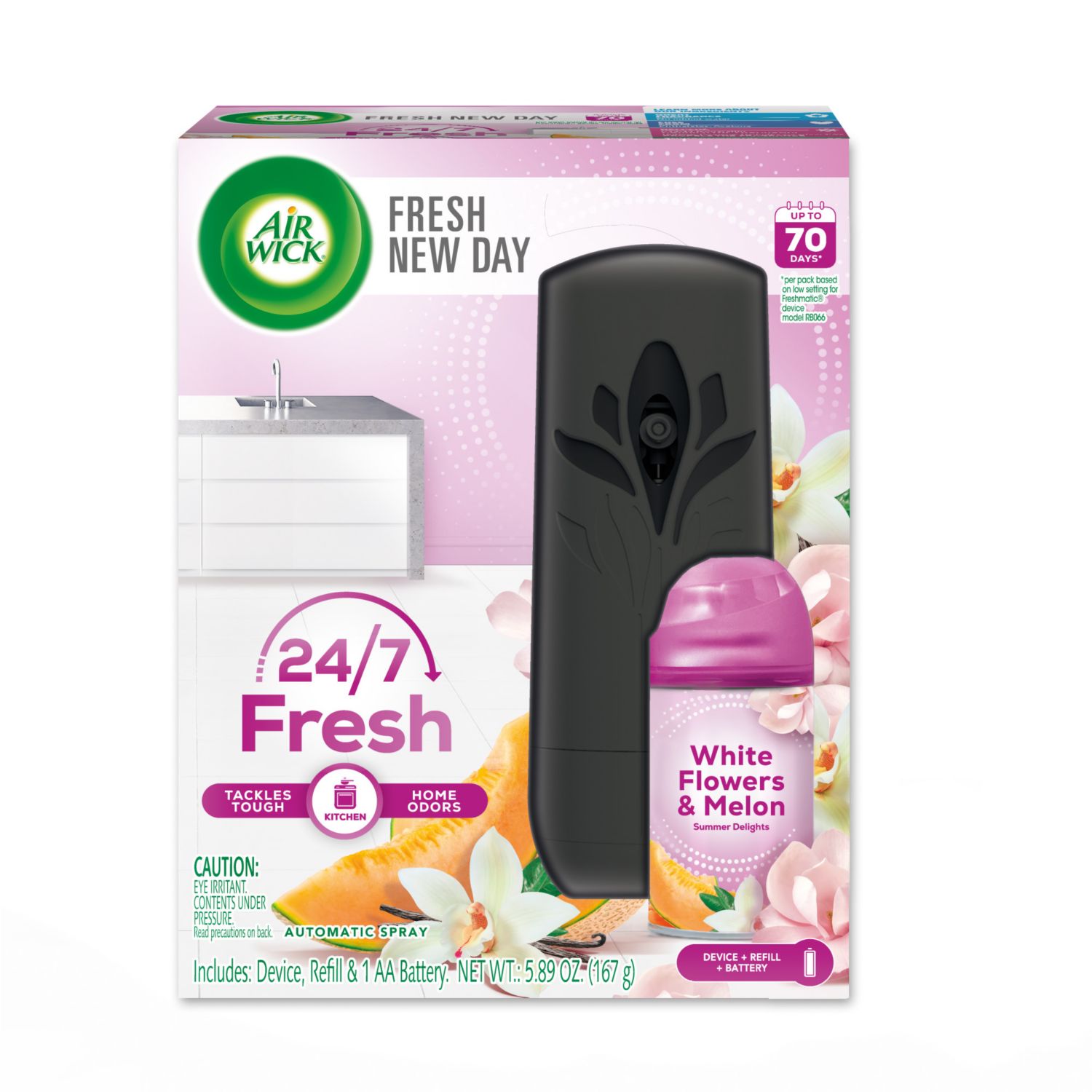 Air Wick Pure Automatic Air Freshener Spray Kit, 5.89 oz