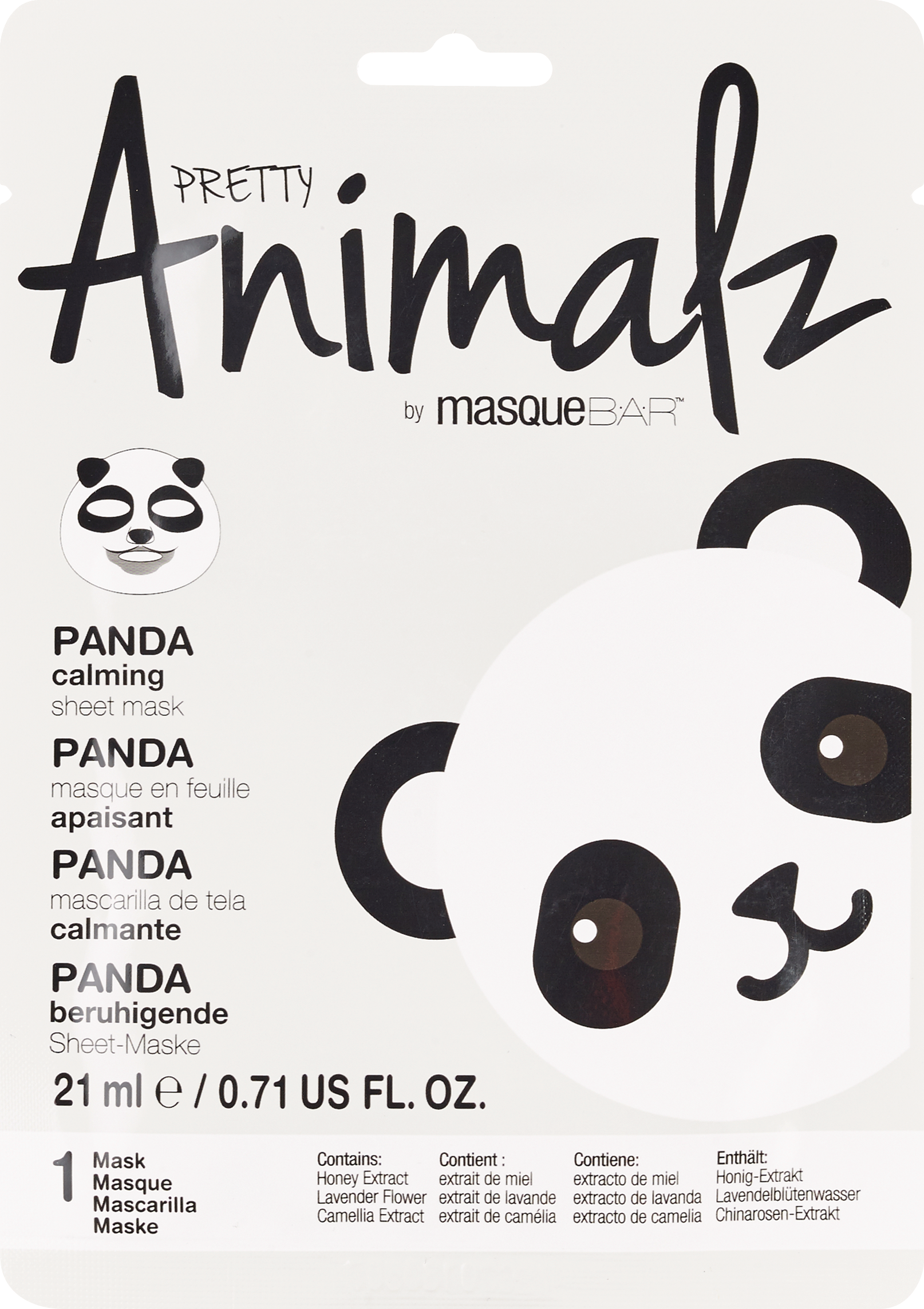 Pretty Animalz by Masque Bar, Sheet Mask