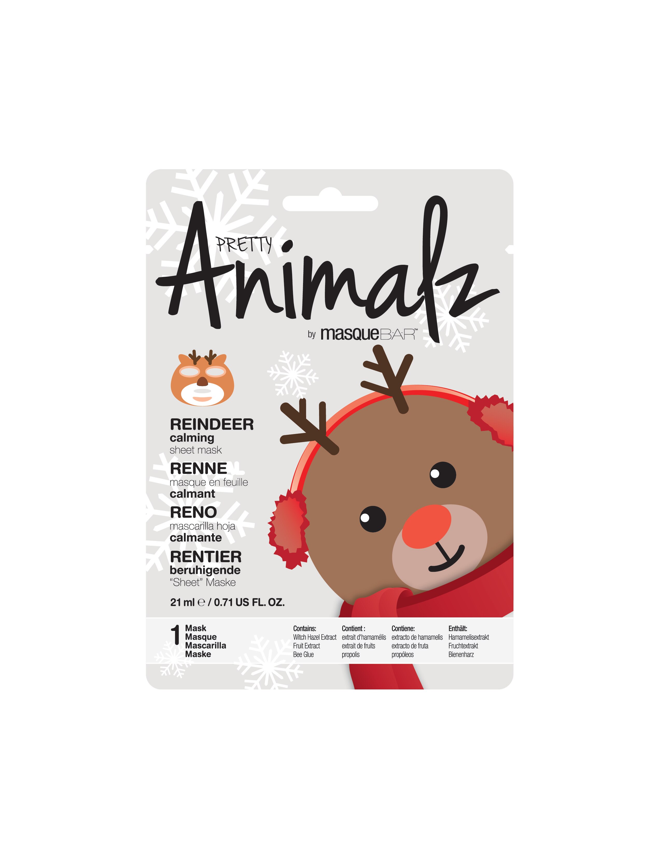 Pretty Animalz by Masque Bar Reindeer Sheet Mask