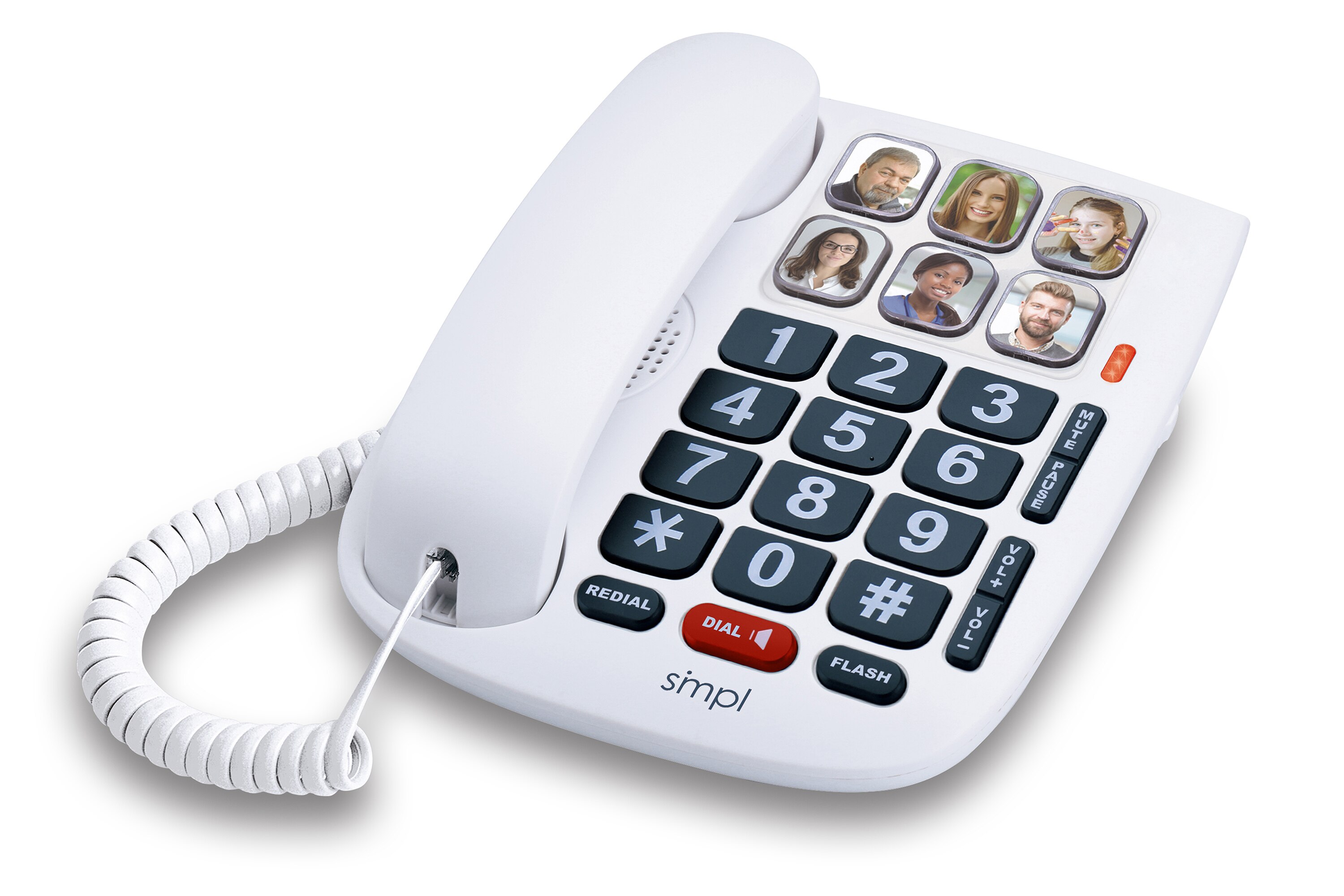SiMPL photoDIAL Memory Landline Phone One-Touch Handsfree Dialing