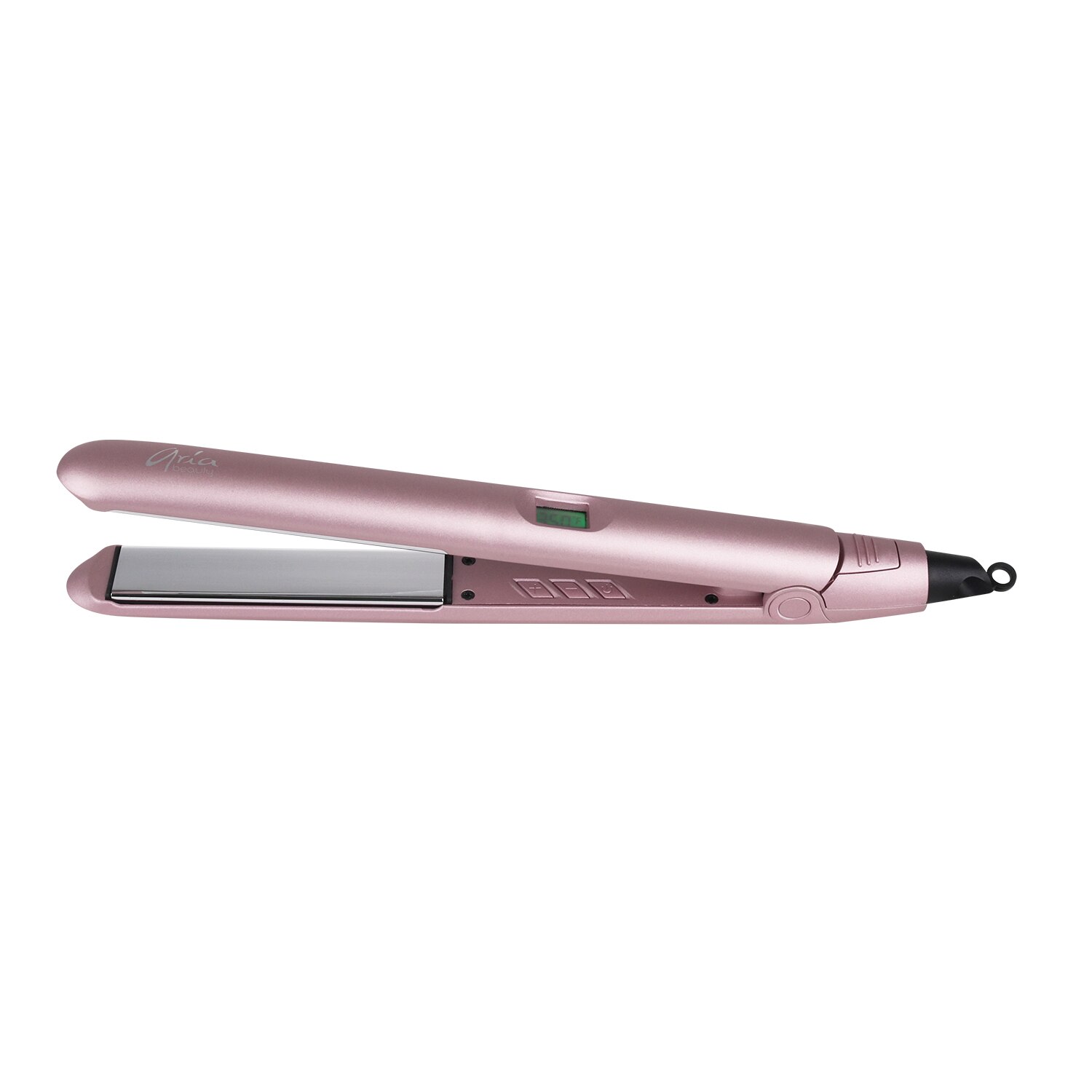 Aria Beauty Digital Hair Straightener, Rose Gold, 1 Inch