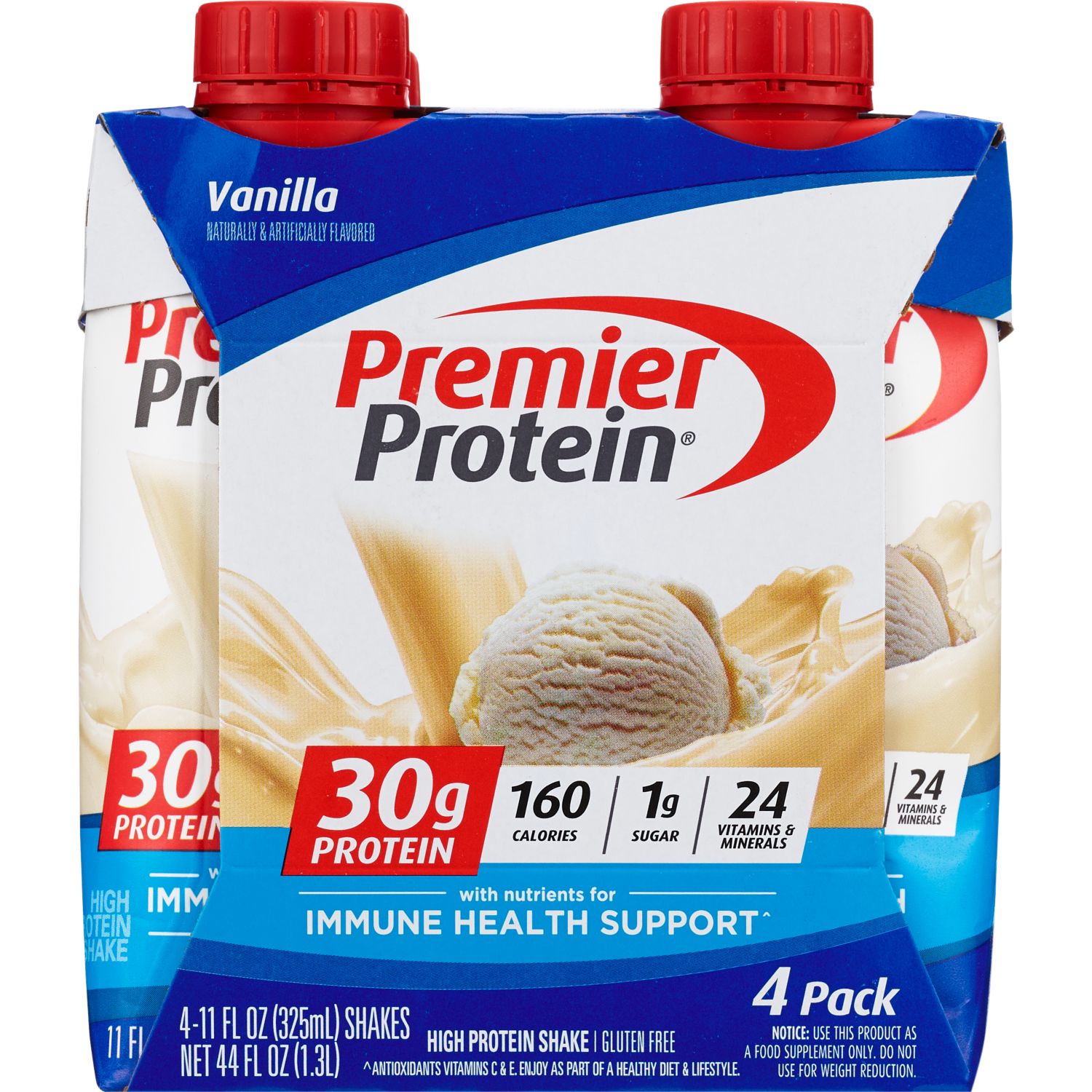 Premier Protein High Protein Shake, Vanilla, 4 CT