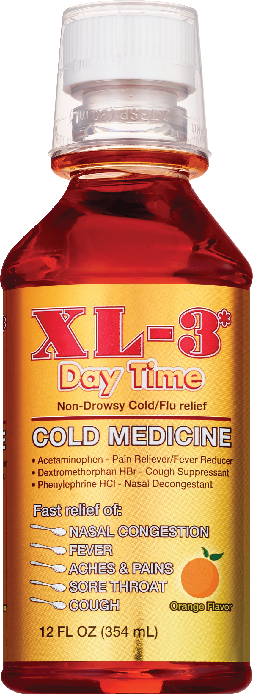 XL-3 Night Time Cold Medicine, Non-Drowsy Cold & Flu Relief