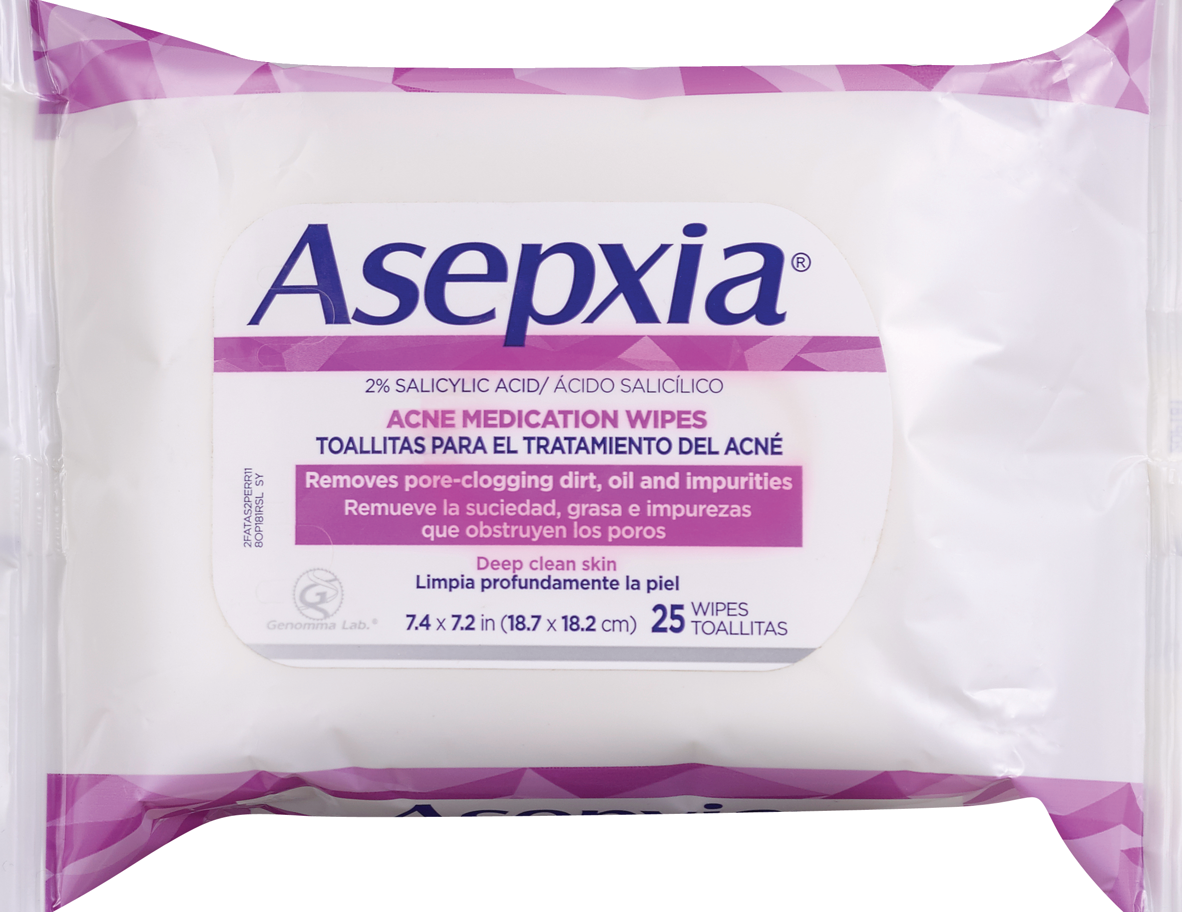 Asepxia Acne Medication Wipes, 25CT