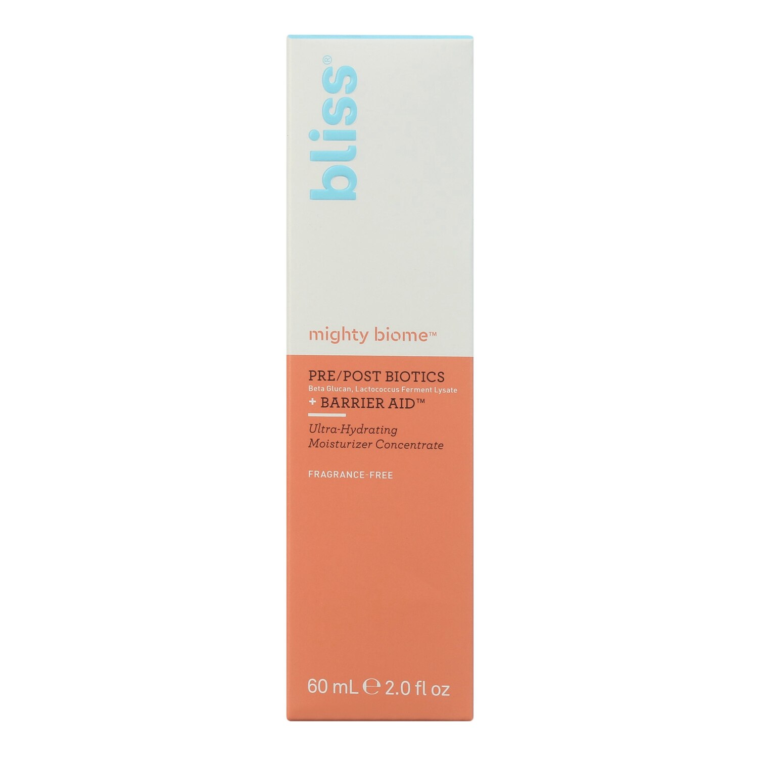 Bliss Mighty Biome Pre/Post Biotics + Barrier Aid Moisturizer, 2.0 OZ