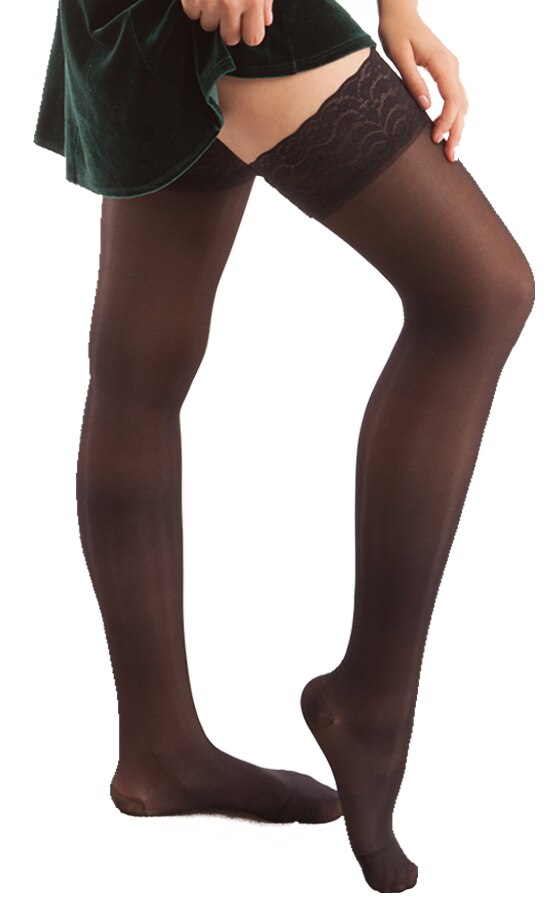 ITA-MED Sheer Compression Thigh High Stockings