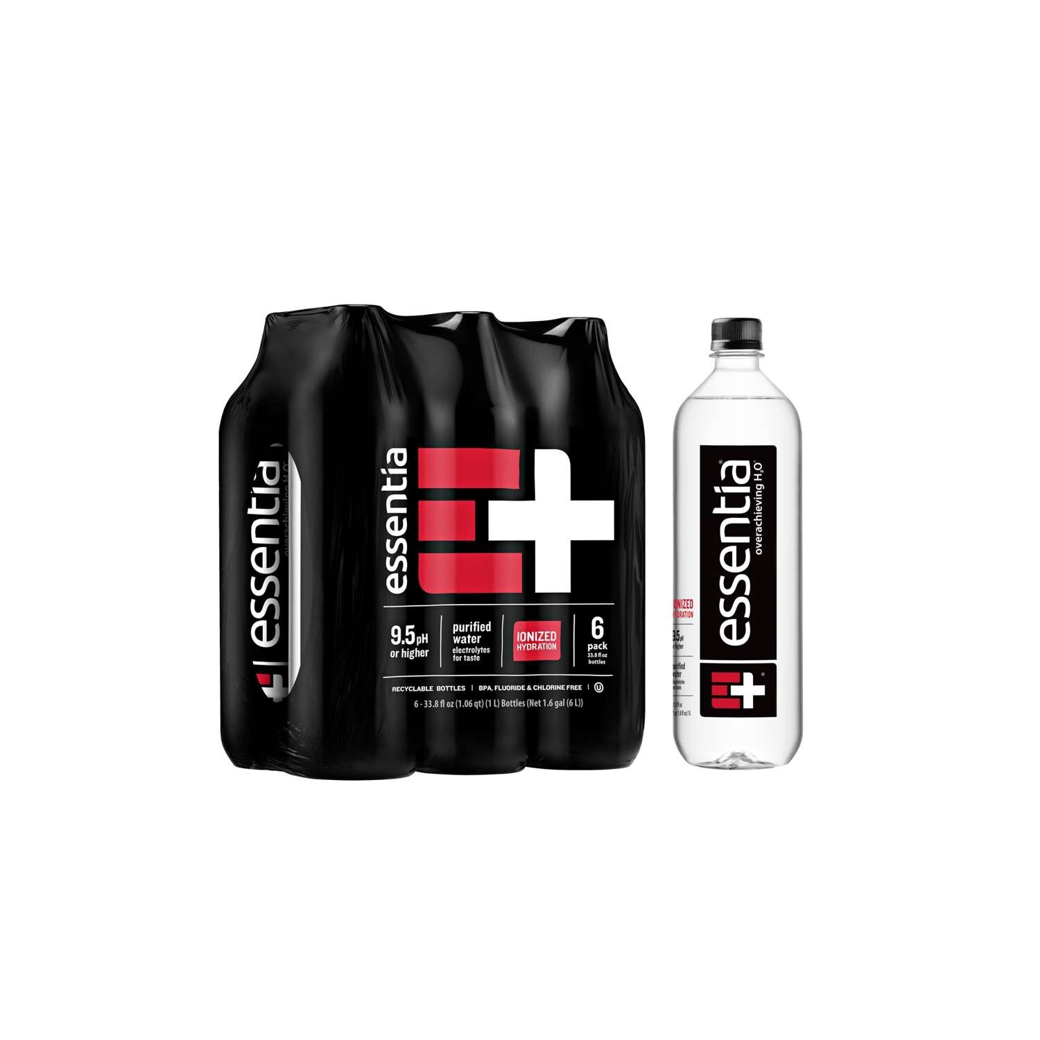 Essentia Ionized Alkaline Water 33.8 OZ, 6 CT