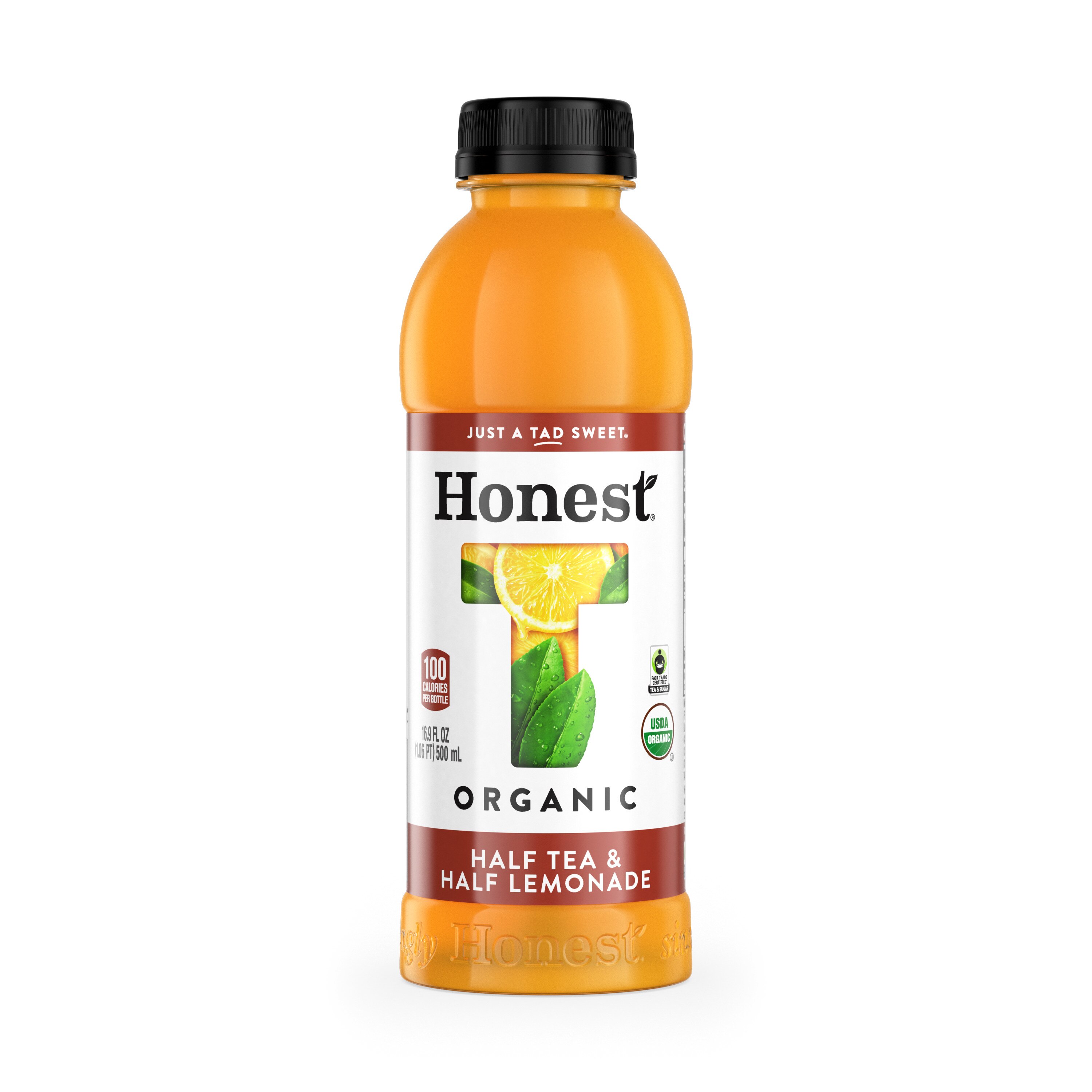 Honest Tea Organic Fair Trade Half Tea & Half Lemonade Gluten Free, 16.9 OZ