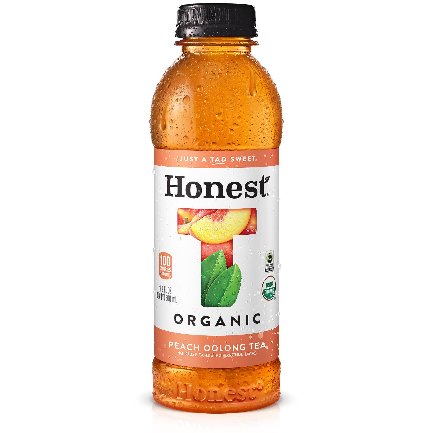 Honest Peach Oolong Tea-KO Bottle, 16.9 fl oz