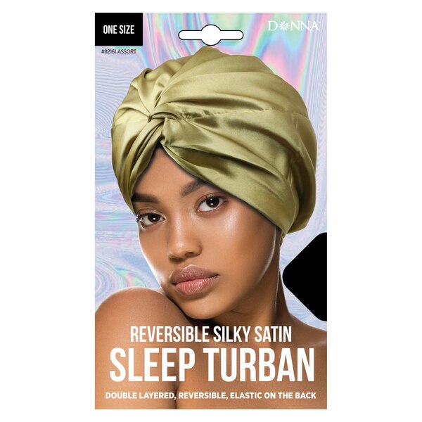 Donna Reversible Silky Satin Sleep Turban