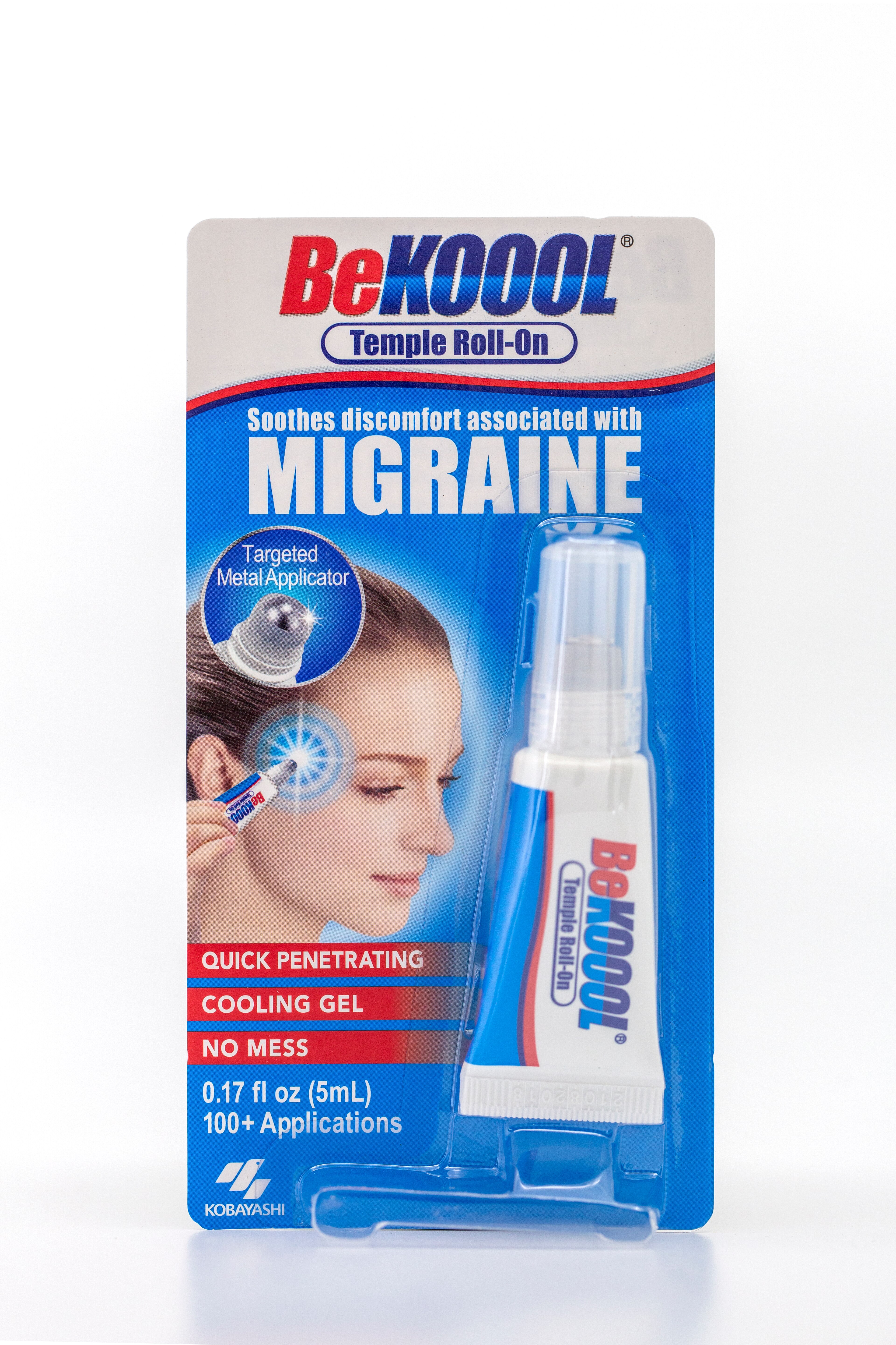 BeKOOOL Migraine Temple Roll-On, 0.17 FL OZ