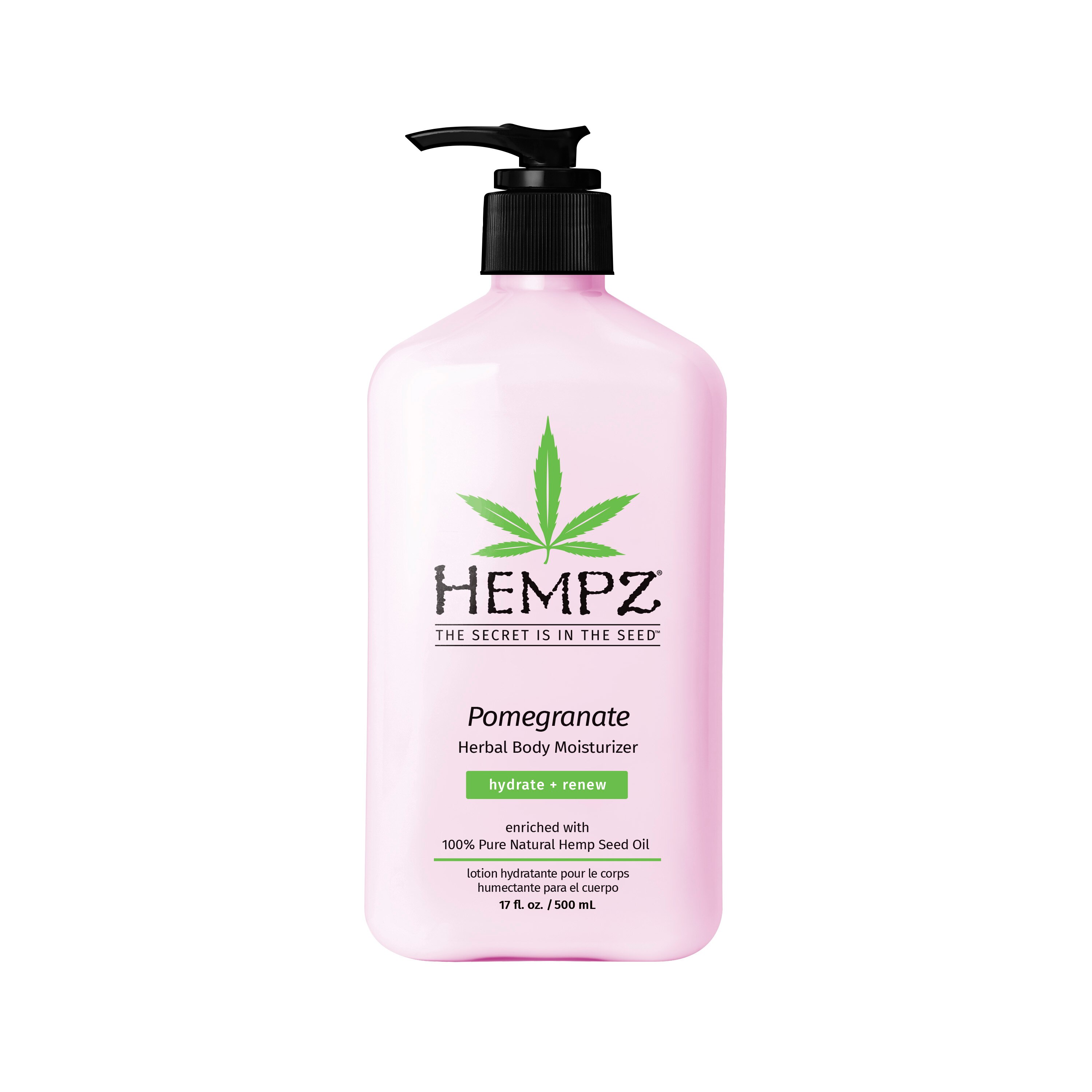 Hempz Pomegranate Herbal Body Moisturizer, 17 OZ