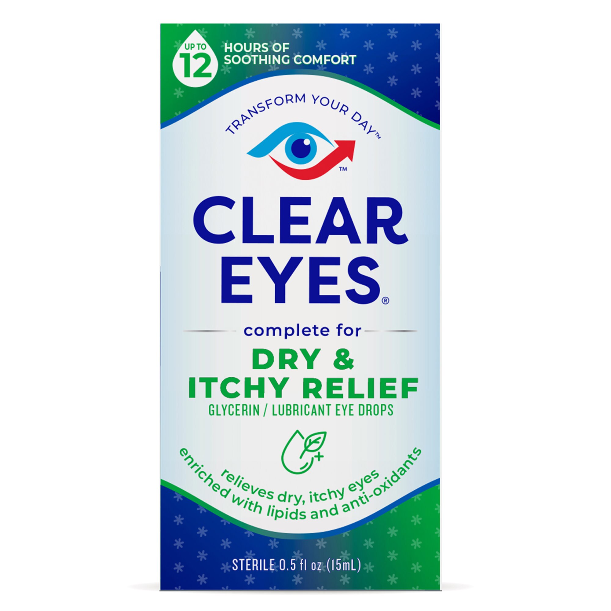 Clear Eyes Advanced Dry & Itchy Relief Eye Drops, 0.5 fl oz