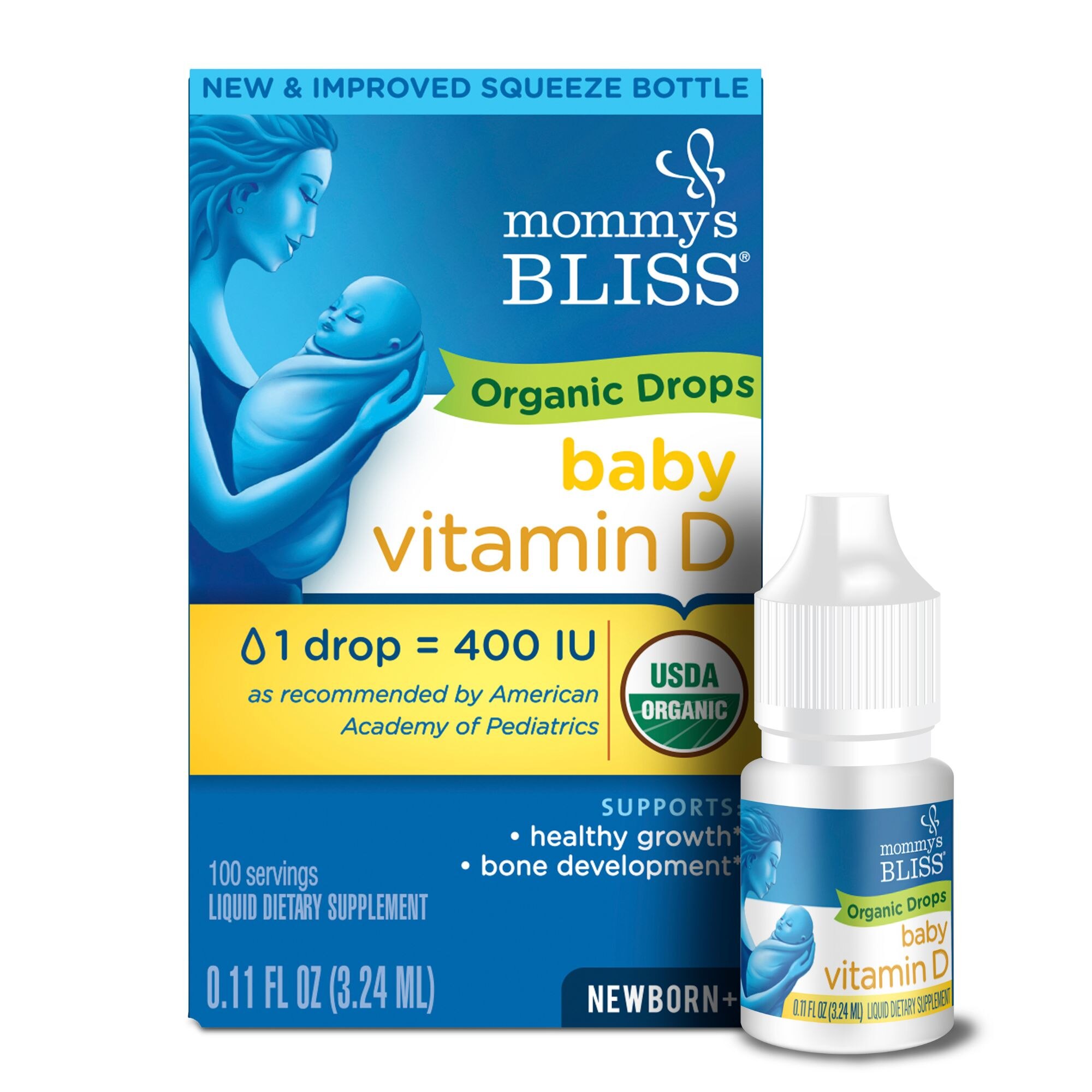 Mommy's Bliss Organic Vitamin D Drops, .11 OZ