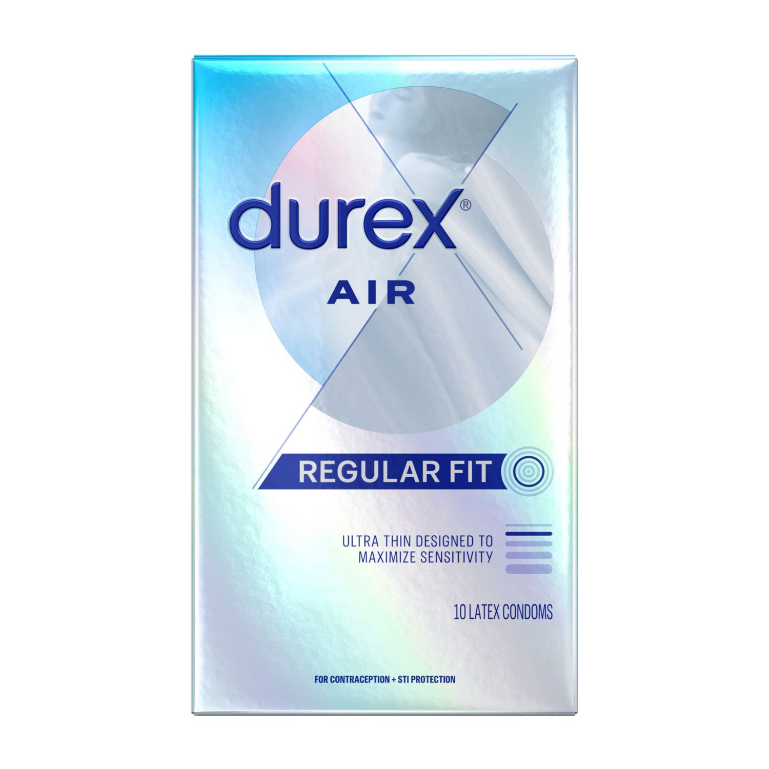 Durex Air Condoms, Extra Thin, Transparent Natural Rubber Latex Condoms