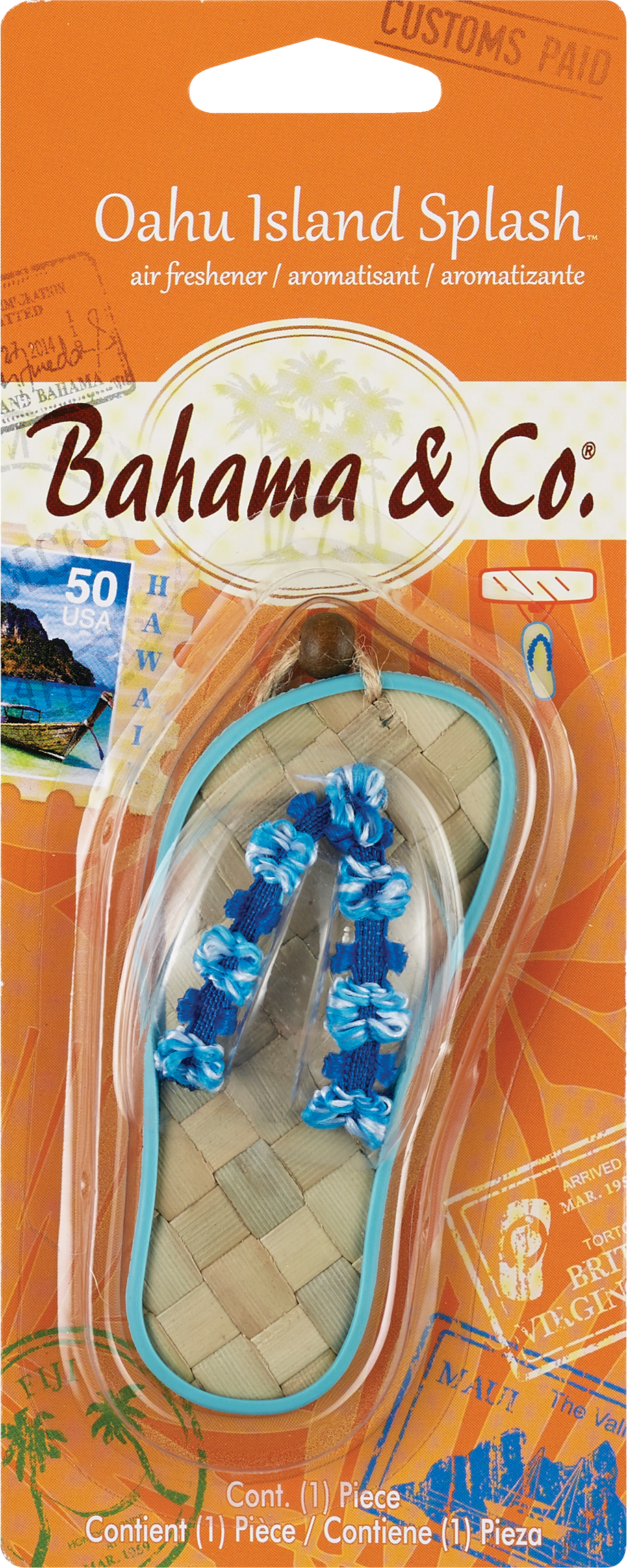 Oahu island Splash Bahama & Co Beach Breeze Air Freshener