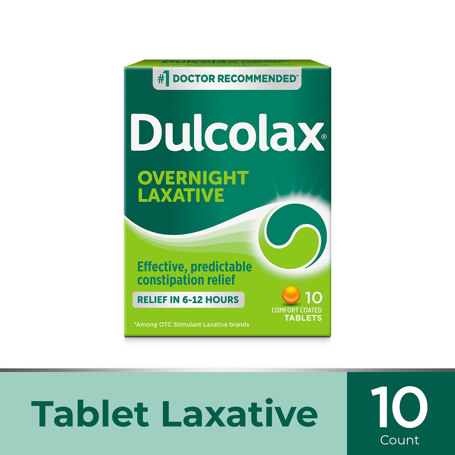 Dulcolax Stimulant Laxative Tablets, Overnight Relief