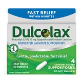 Dulcolax Medicated Stimulant Laxative Suppositories, thumbnail image 1 of 7