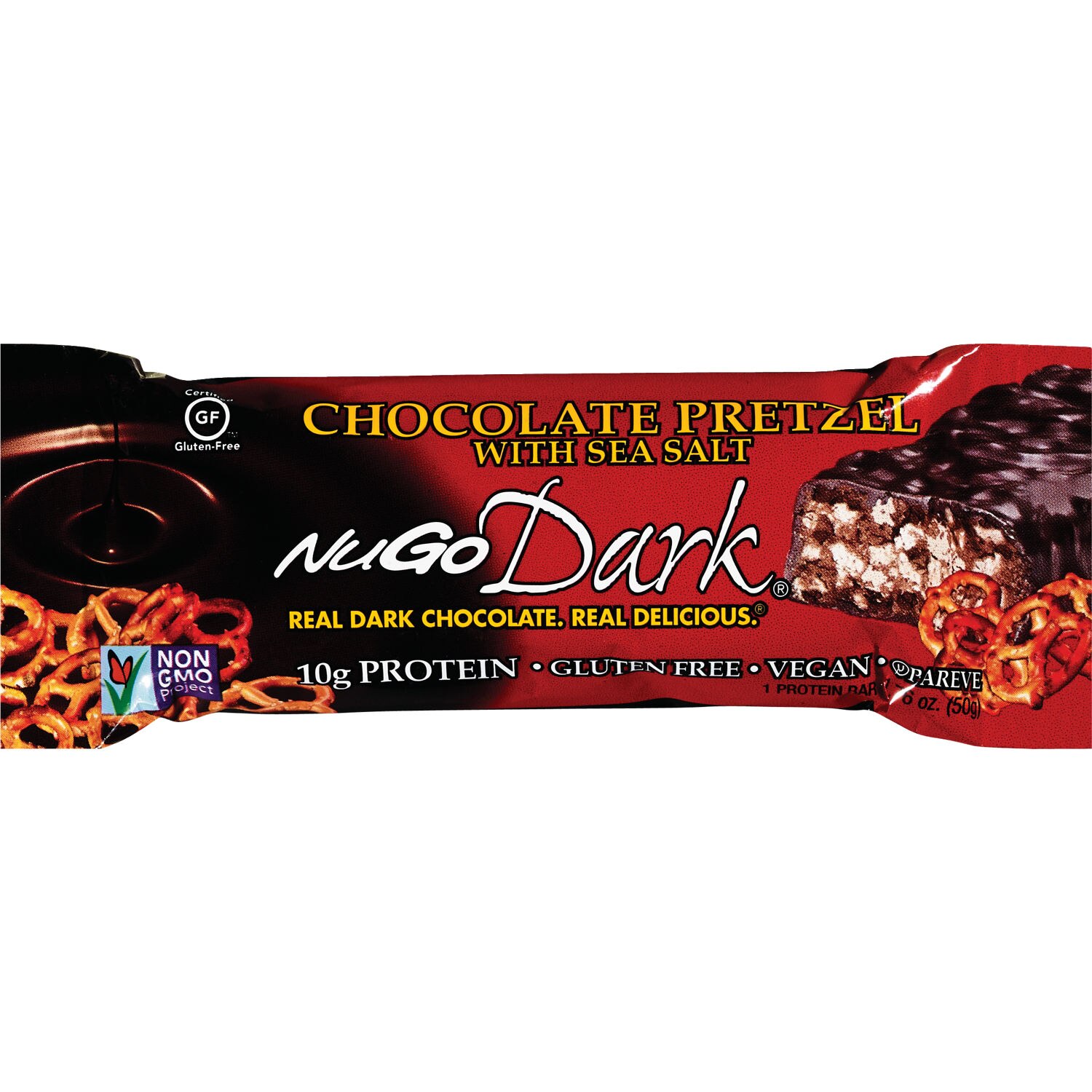 Nugo Real Dark Chocolate Pretzel with Sea Salt