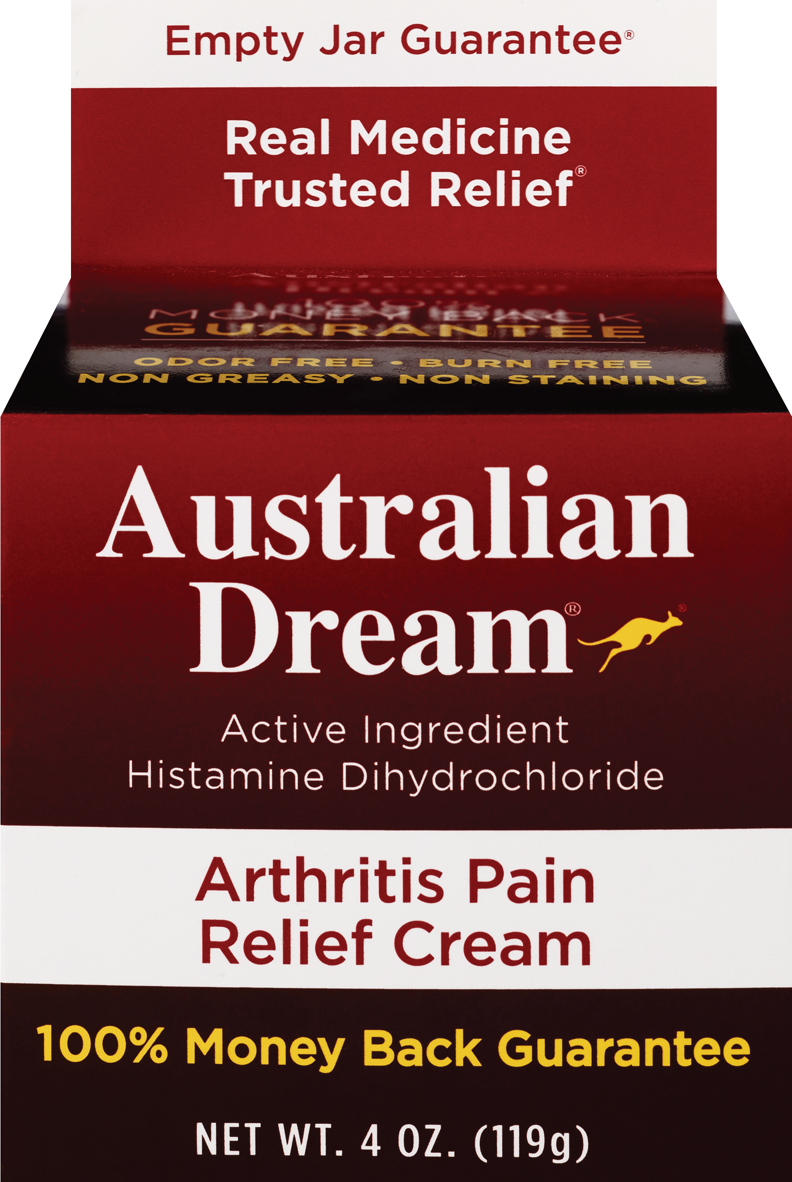 Australian Dream Arthritis Pain Relief Cream, 4 OZ