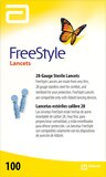 Freestyle 28 Gauge Sterile Lancets, 100 CT, thumbnail image 1 of 3