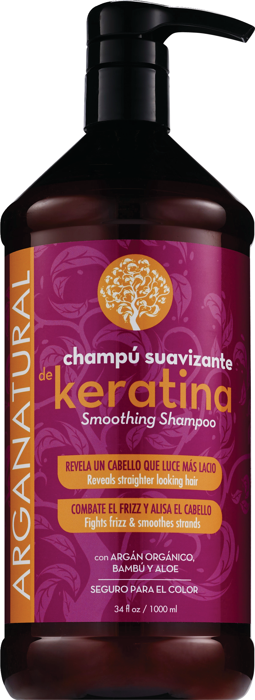 Argan Keratin Smoothing Shampoo, 34 OZ