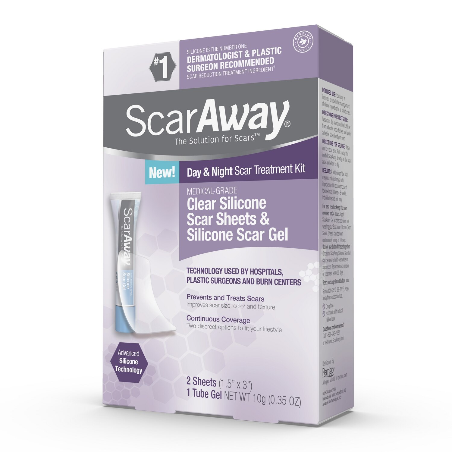 ScarAway Complete Scar Treatment Kit 0.35oz Gel + Sheets