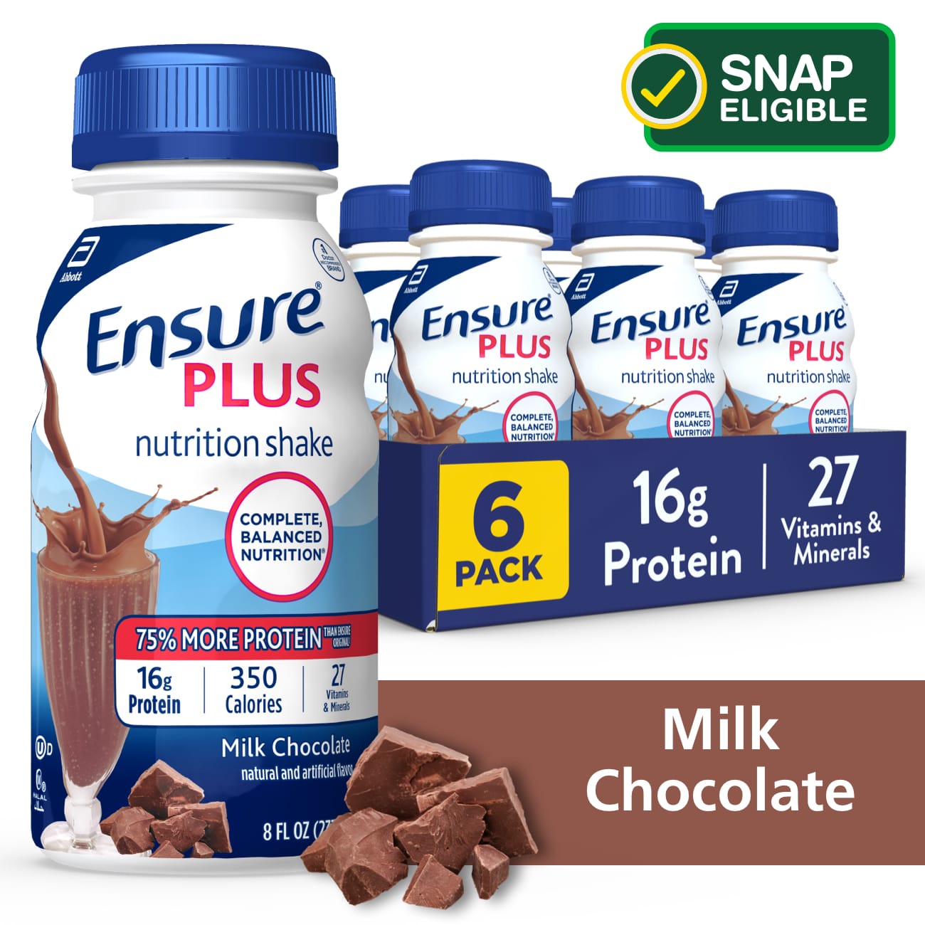 Ensure Plus Nutrition Shake Ready-to-Drink 8 fl oz, 6CT