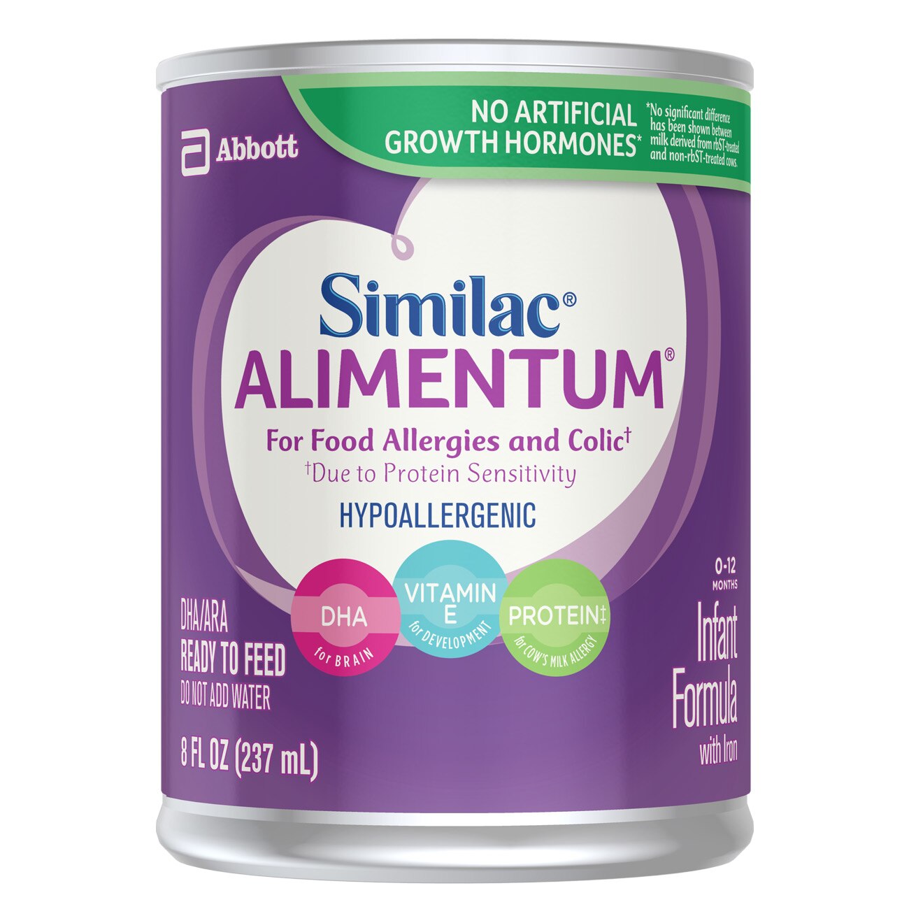 Similac Alimentum Ready-to-Feed Baby Formula, 8-fl-oz Can, Pack of 6