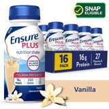 Ensure Plus Nutrition Shake, 8 OZ, 16 CT, thumbnail image 1 of 13