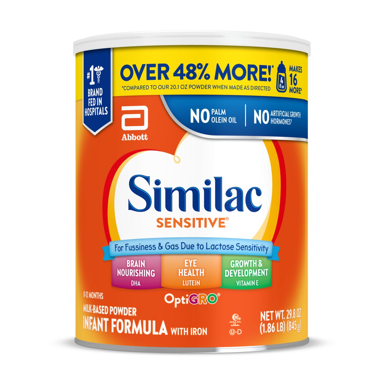 Similac Sensitive Infant Formula Powder, 29.8-oz Can