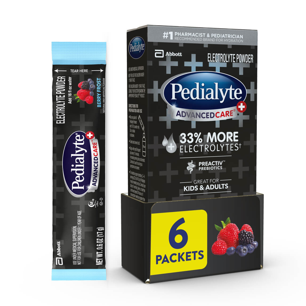 Pedialyte Advanced Care Electrolyte Powder Packets, 6 CT