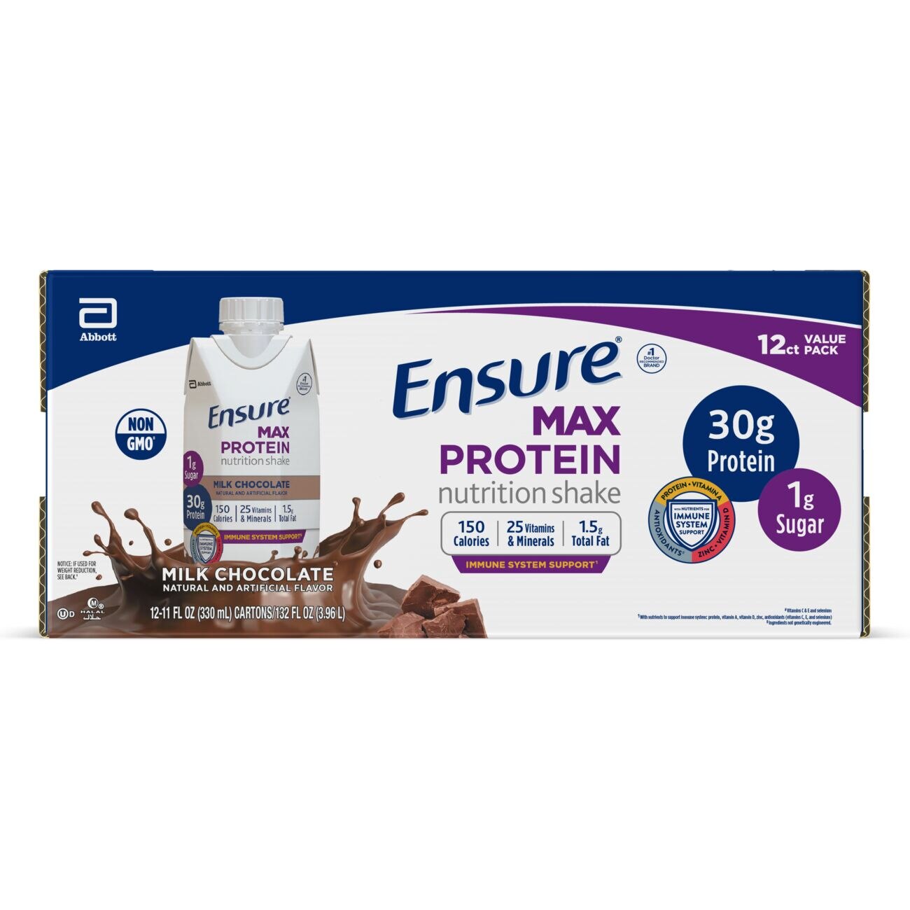 Ensure Max Protein Nutrition Shake, 11 OZ, 12 CT