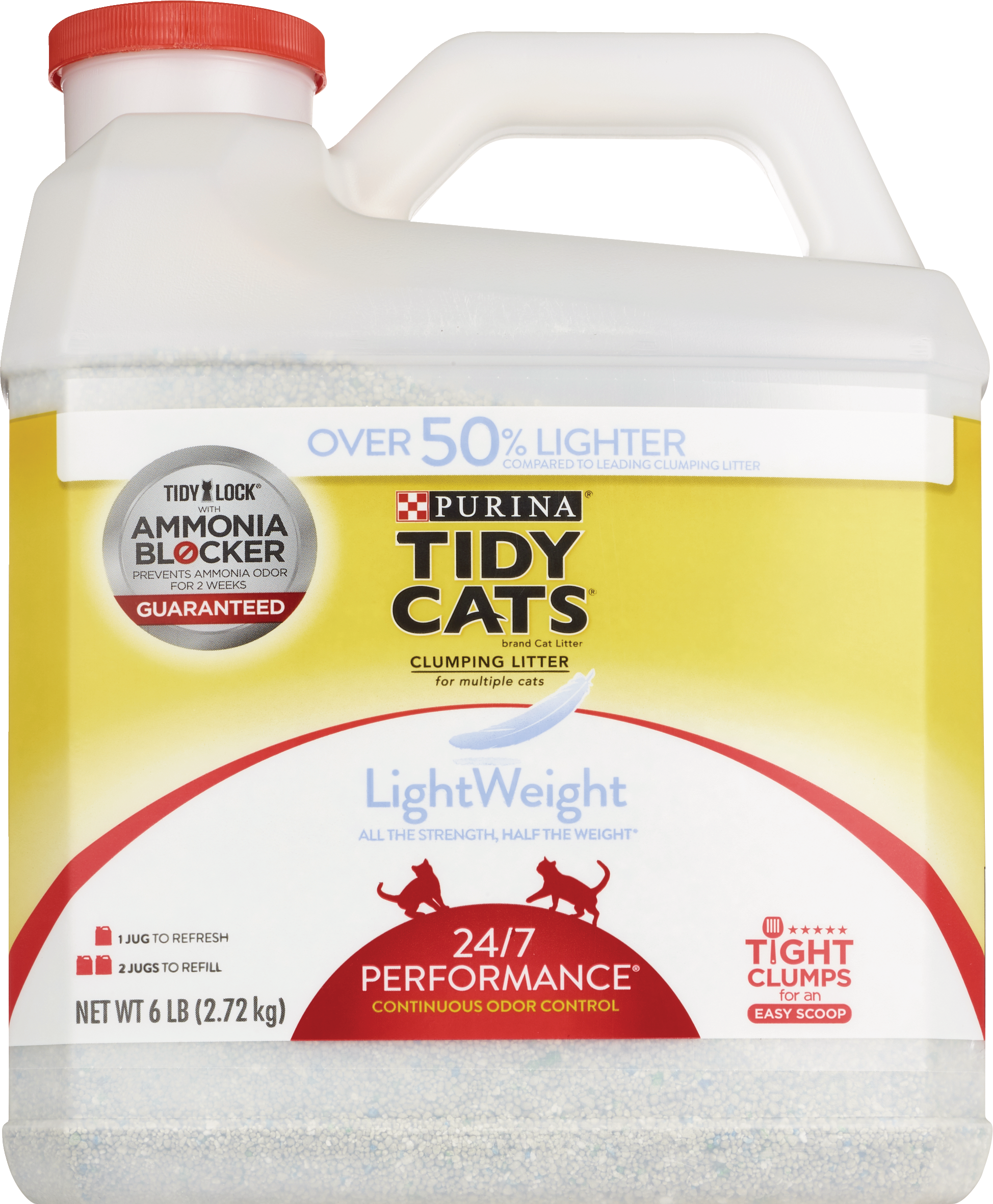 Tidy Cats Clumping Litter for Multiple Cats, 96 oz