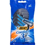 BIC Comfort 8 Disposable Razors With 3 Blades, Men, 8 CT, thumbnail image 1 of 3