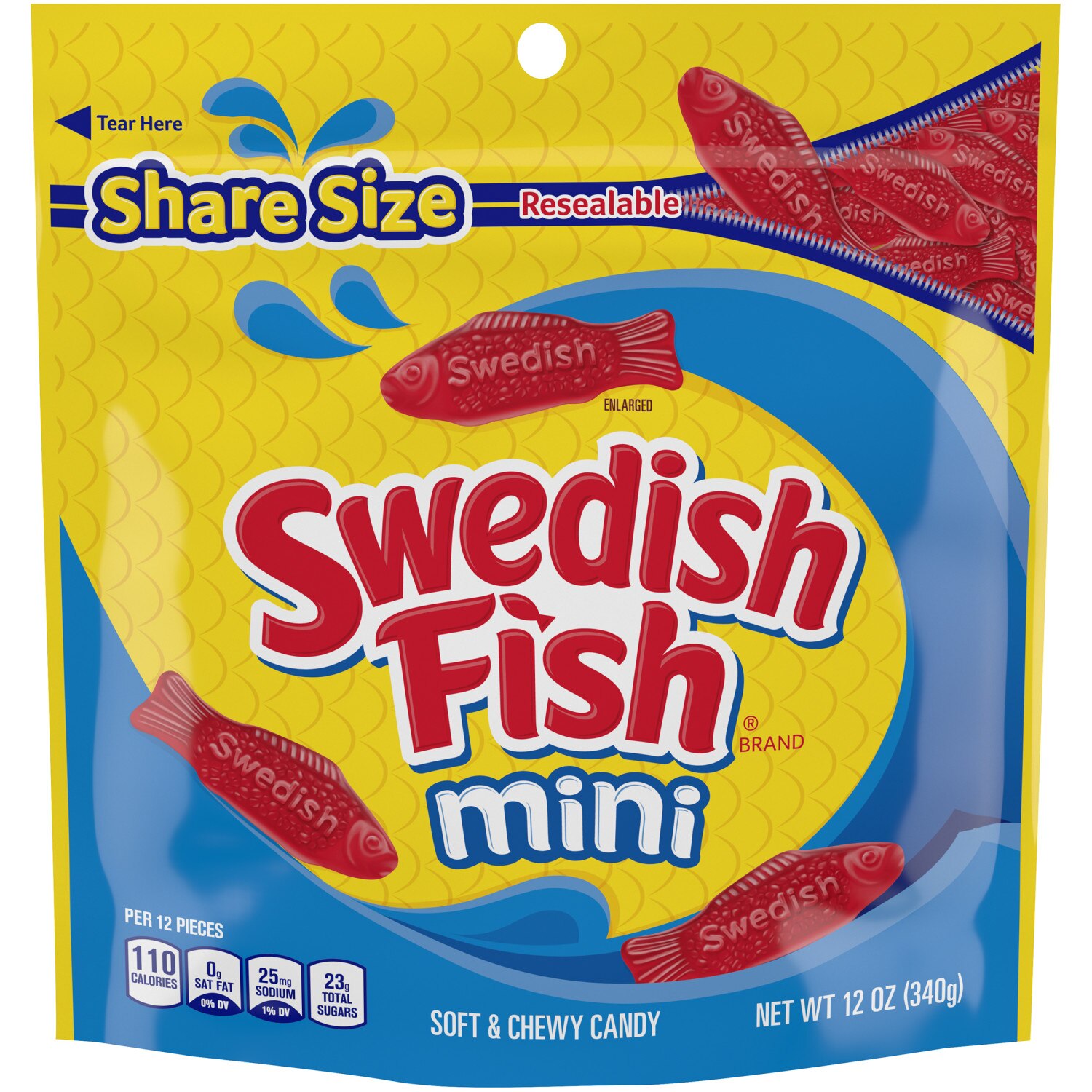 Swedish Fish Mini Soft & Chewy Candy, 12 oz