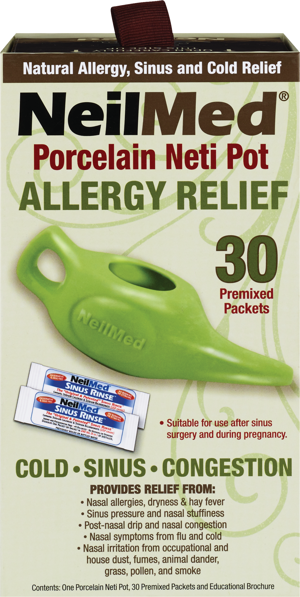 NeilMed Porcelain Neti Pot Allergy Relief