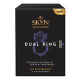 SKYN Dual Ring, Vibrating Ring and Sensual Massager, Purple, thumbnail image 1 of 6