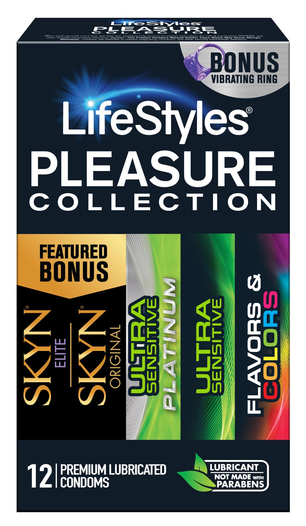 Lifestyles Pleasure Colle CTion Condoms, 12 CT