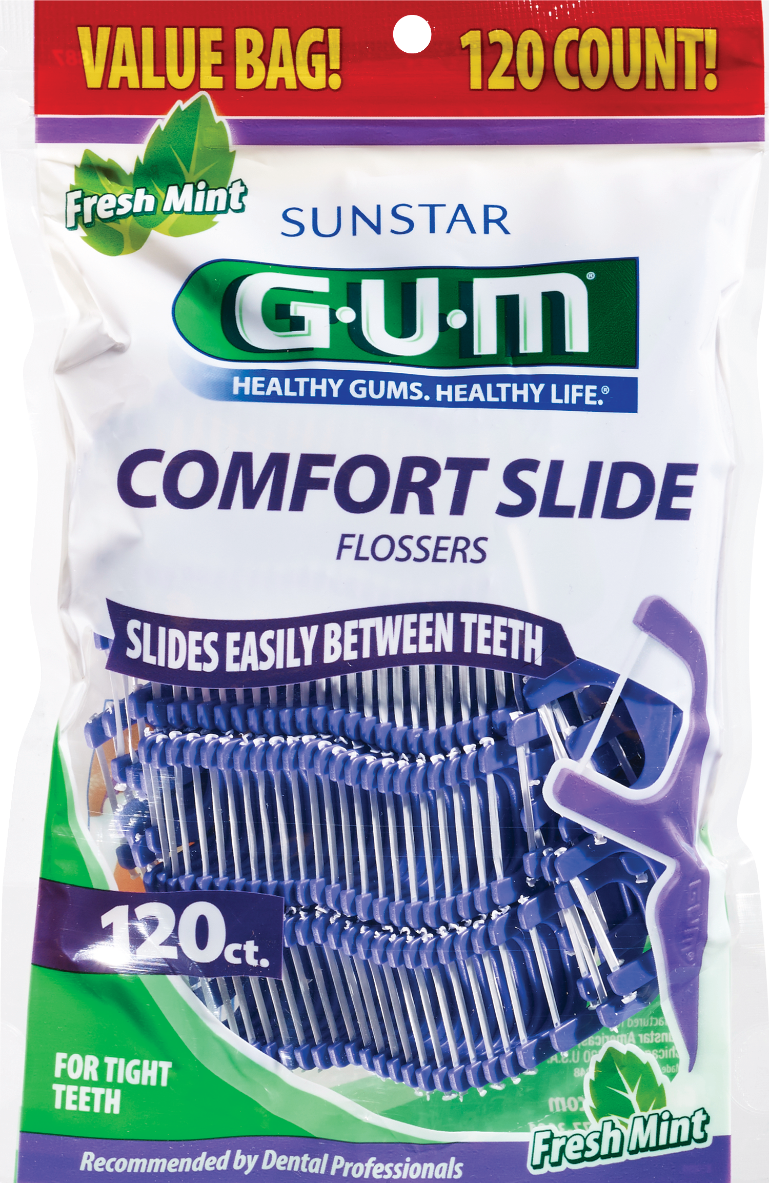 Gum Comfort Slide Flossers, Fresh Mint