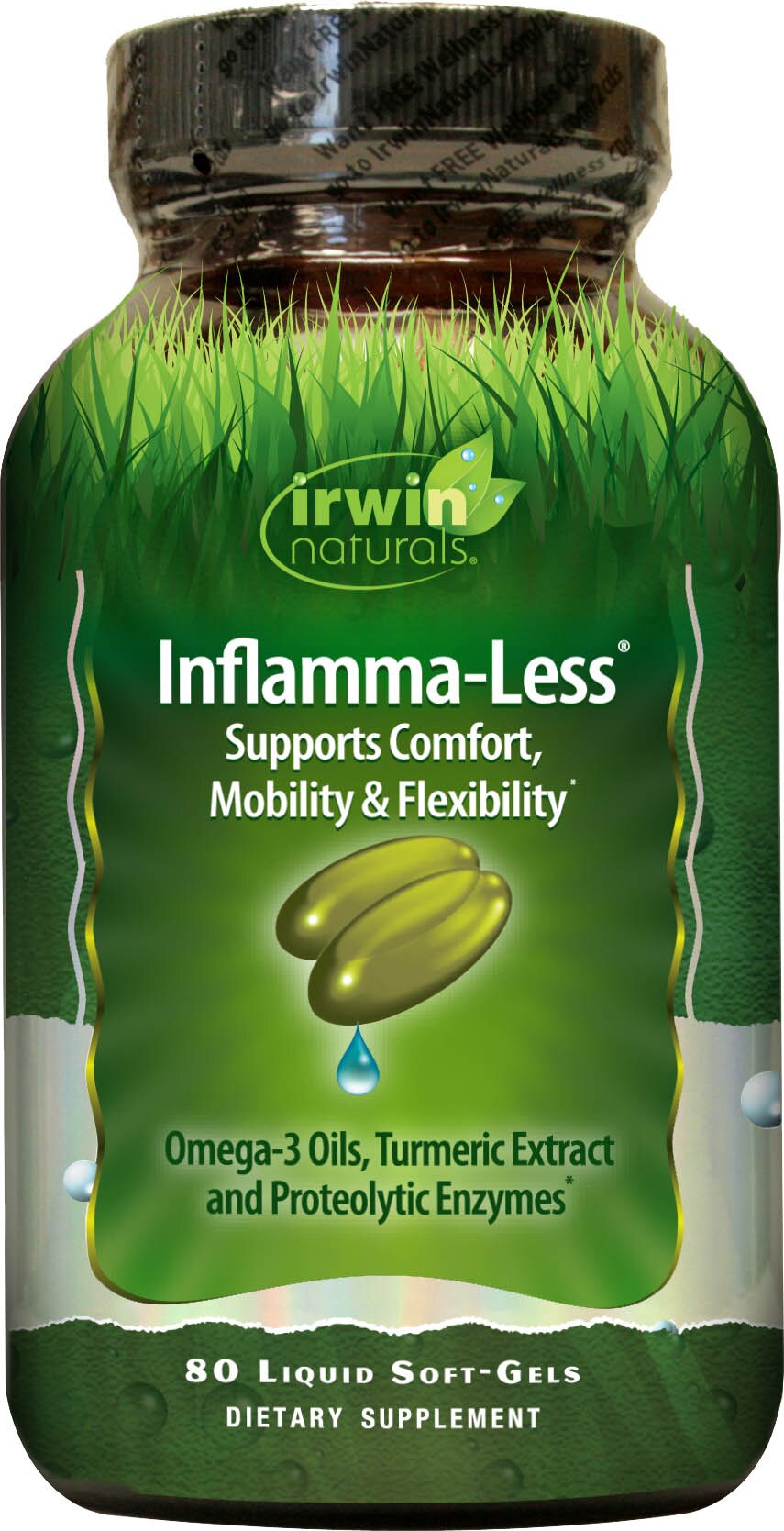 Irwin Naturals Inflamma-Less plus BioPerine Softgels, 80 CT