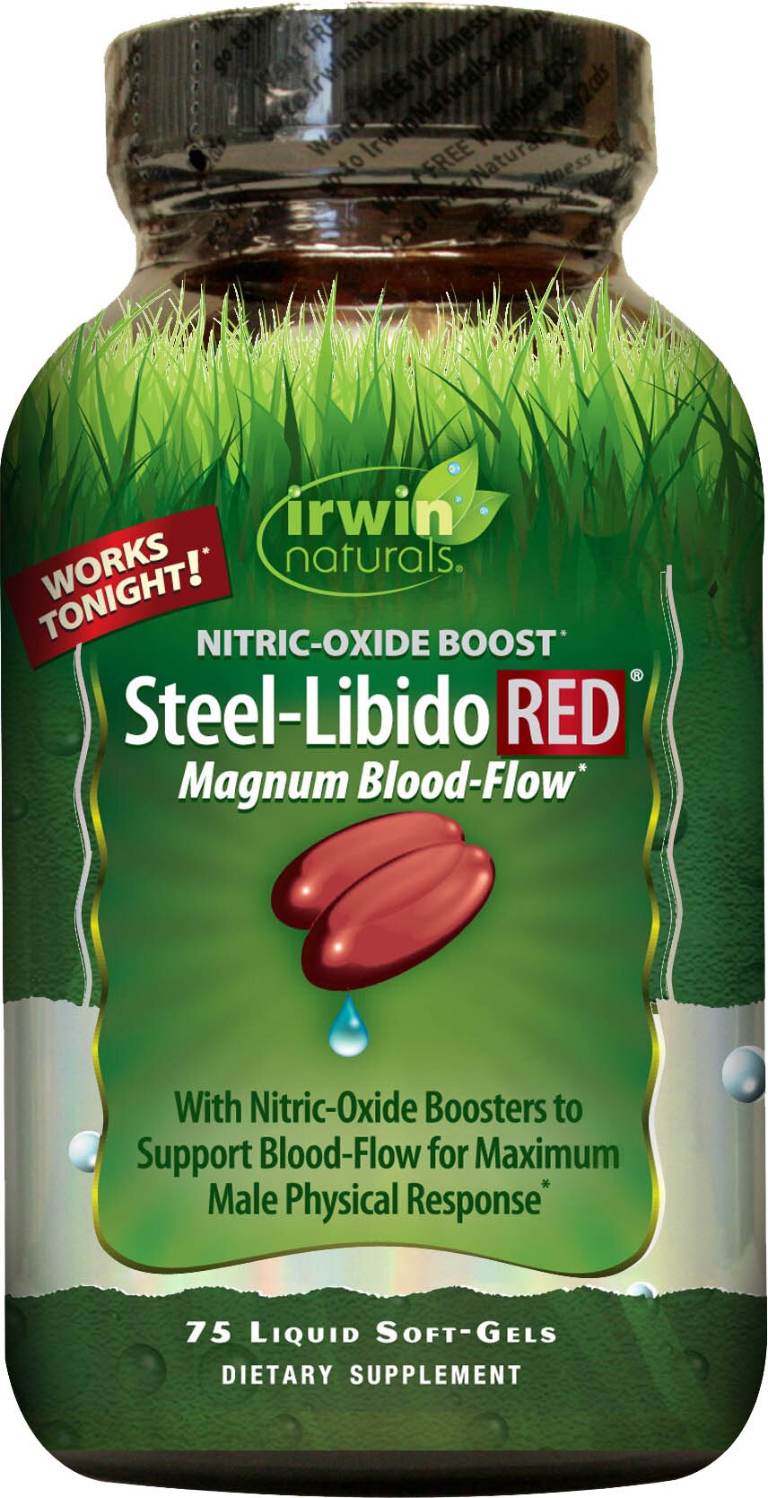 Irwin Naturals Steel-Libido Red plus BioPerine Softgels, 75 CT