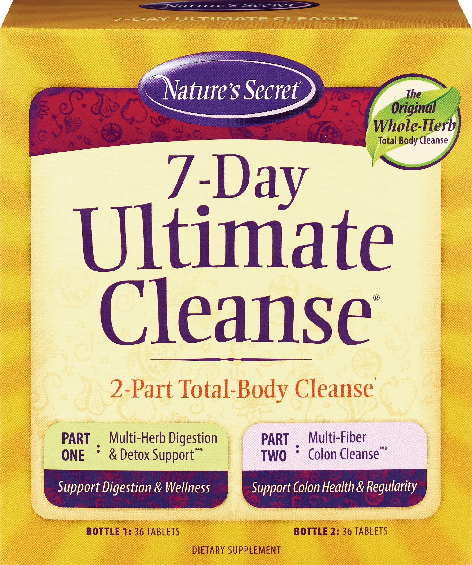 Nature's Secret 7-Day Ultimate Cleanse Tablets, 36 CT